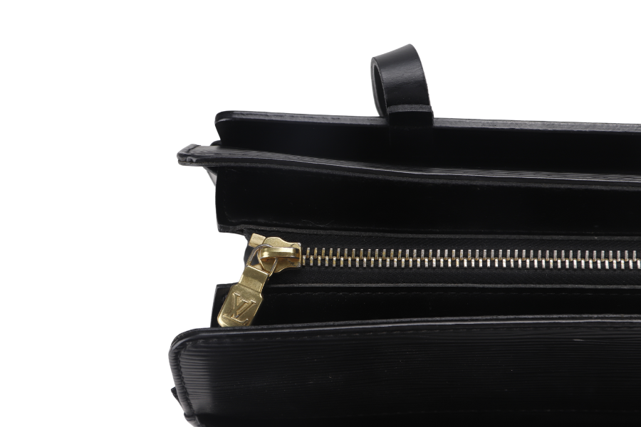 LOUIS VUITTON CROSISETTE PM BLACK EPI LEATHER WITH DUST COVER