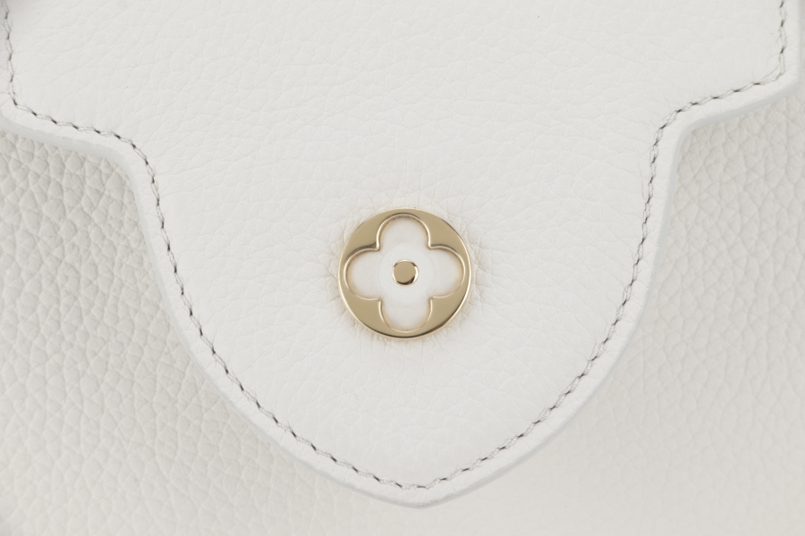 LOUIS VUITTON CAPUCINES BB TAURILLON LEATHER (M55832) GOLD HARDWARE WITH STRAPS AND DUST COVER
