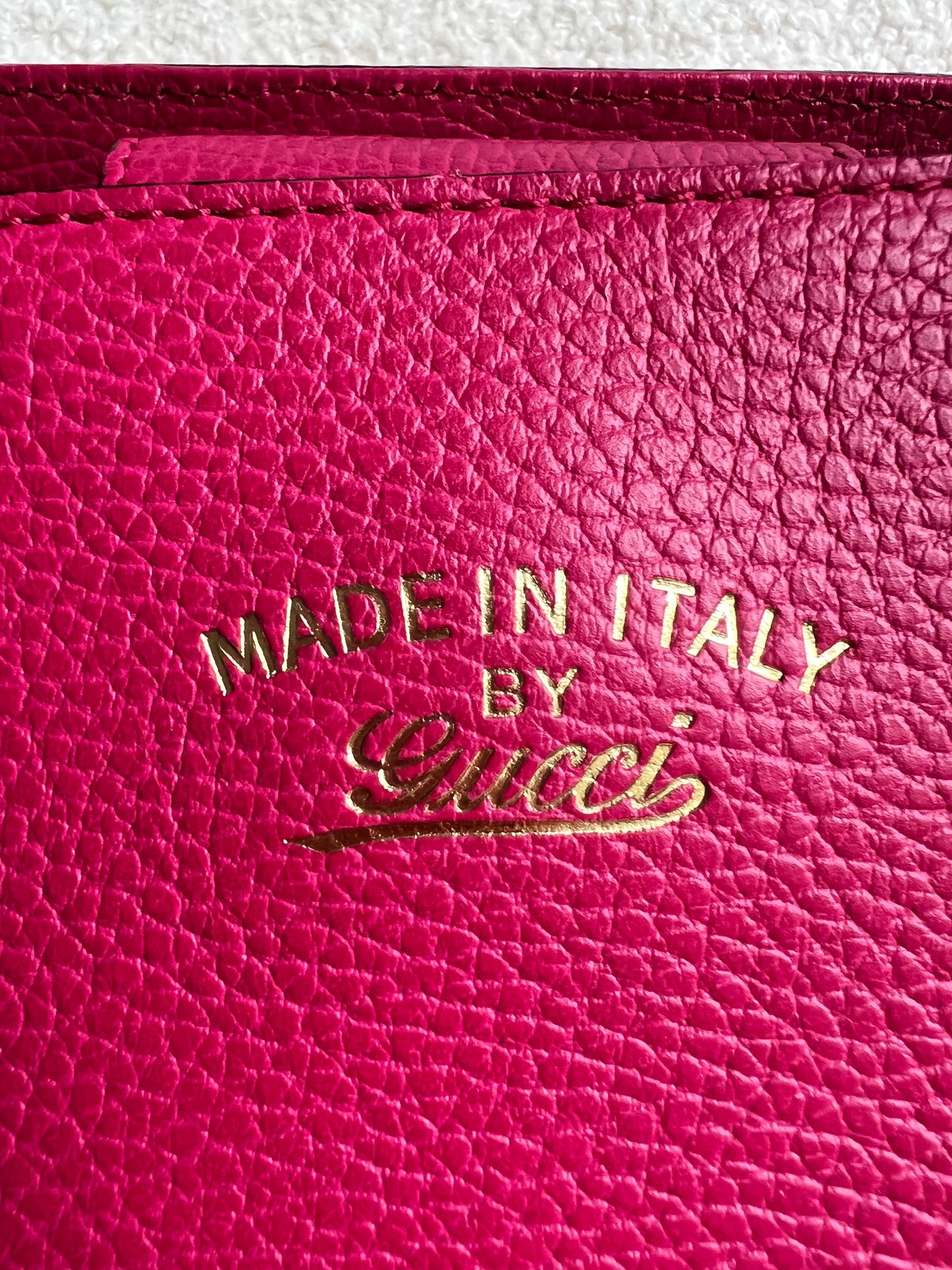 Gucci Pink Swing Tote
