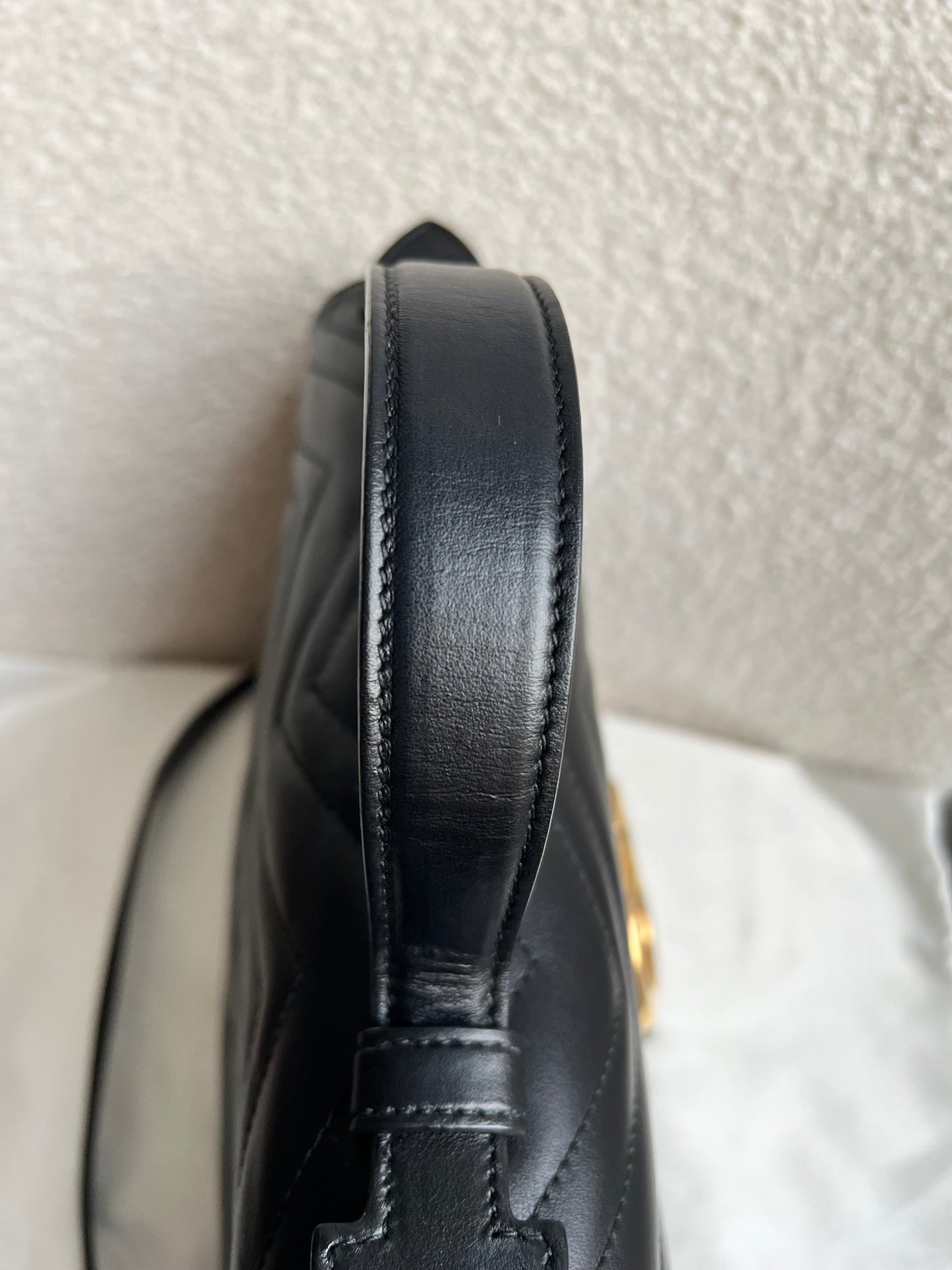 Gucci GG Black Marmont Medium Top Handle Bag (RRP £2290)