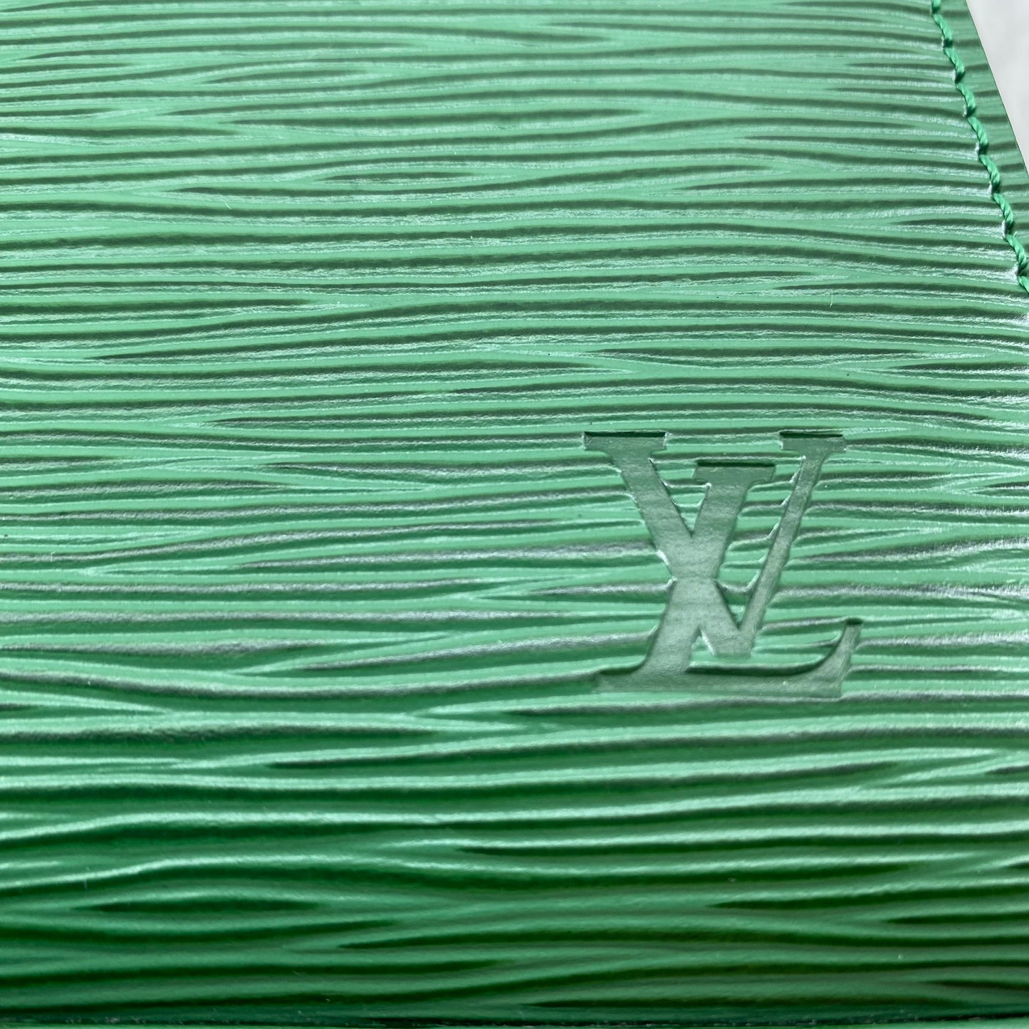 Louis Vuitton Green Leather Marlesherbes Bag