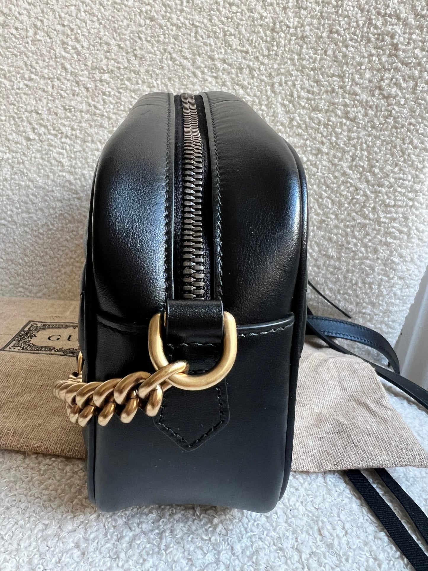 Gucci GG Black Marmont Small Shoulder Bag (RRP £1440)