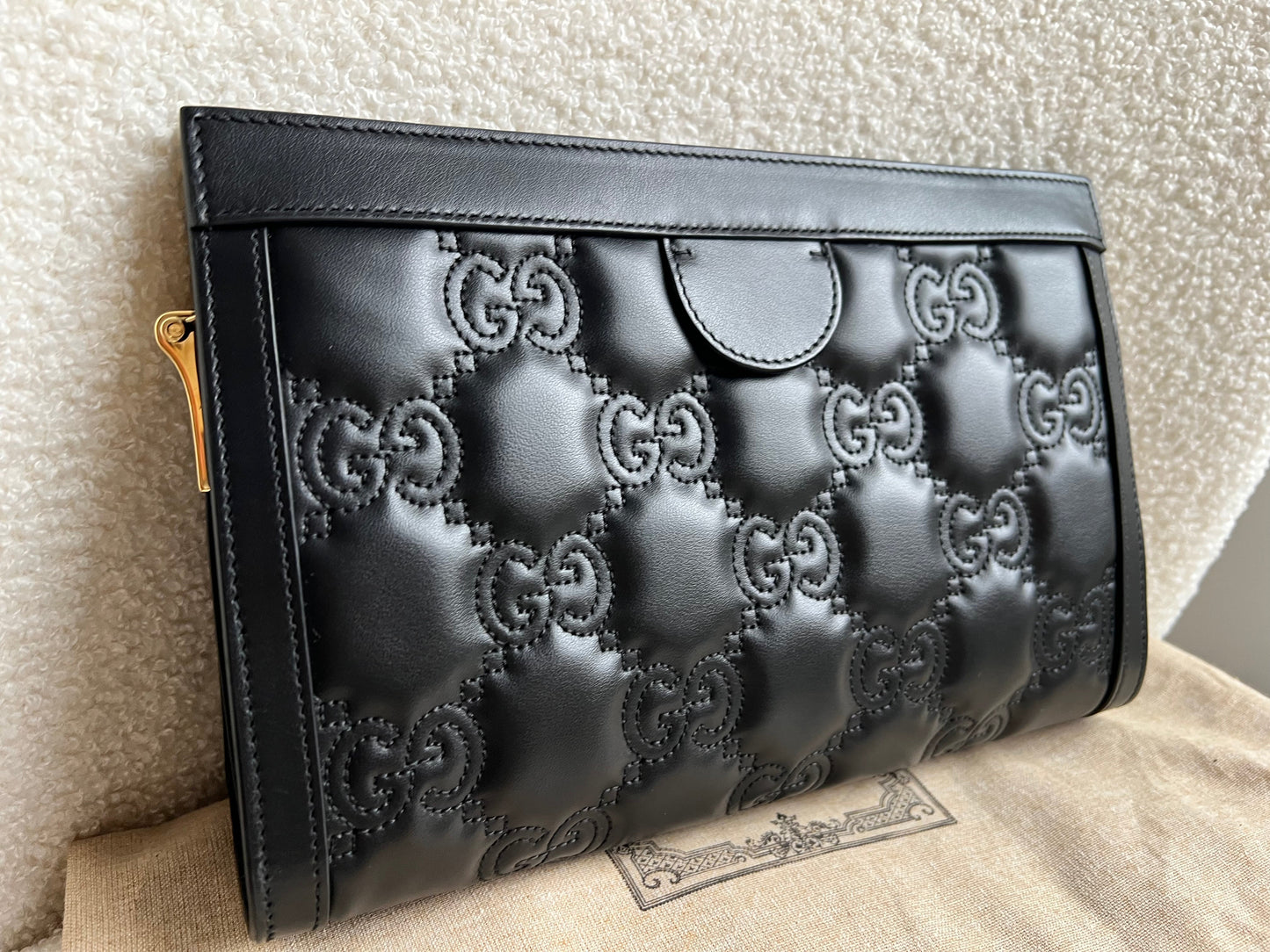 Gucci GG Matelasse Black Shoulder Bag (RRP £2230)