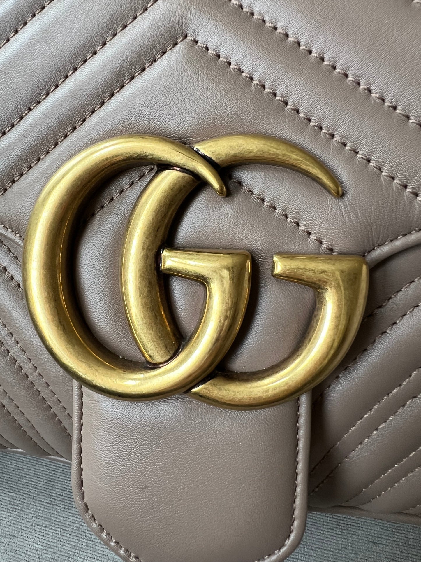 Gucci GG Dusty Pink Marmont Medium Shoulder Bag (RRP £2,340)