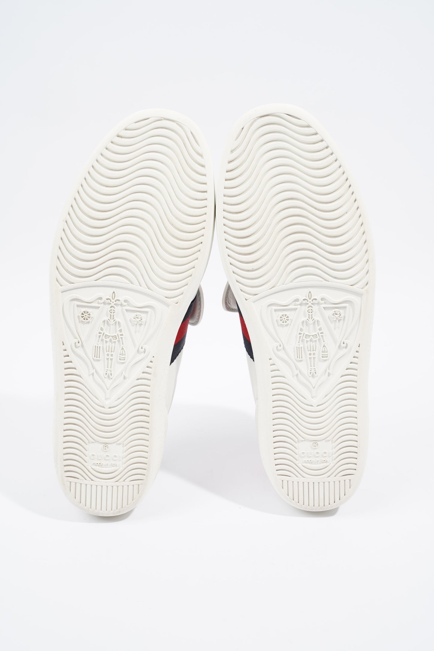 Gucci Ace "Blind For Love" White / Red / Navy Leather EU 36.5 UK 3.5