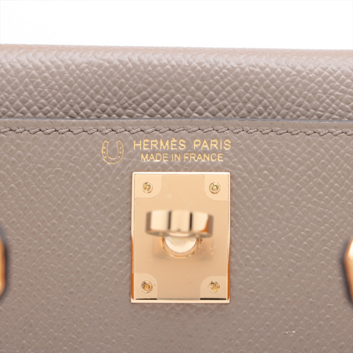Hermes Special Order Mini Kelly Veau Epsom Etoupe