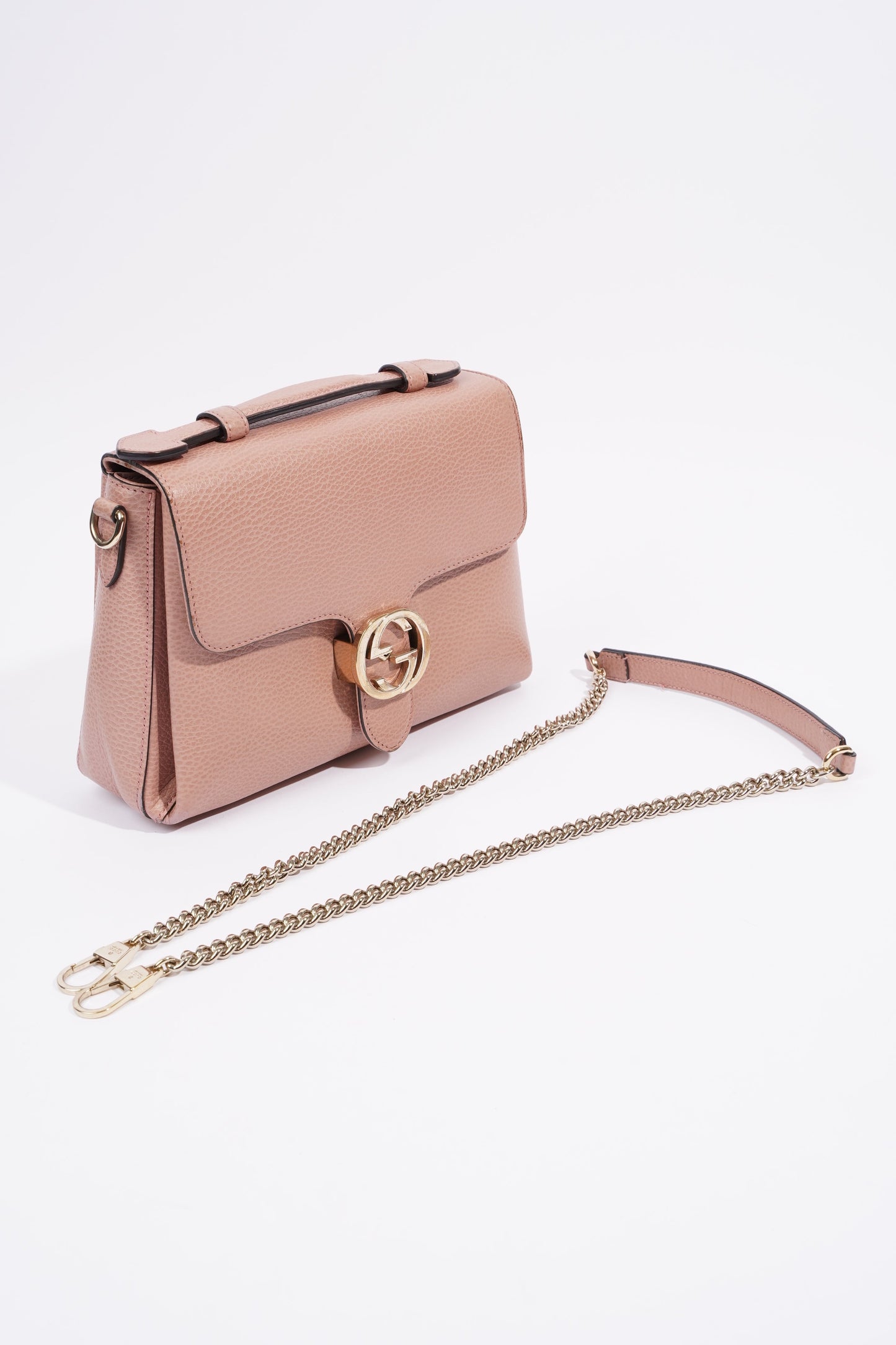 Gucci Interlocking Bag Pink Leather
