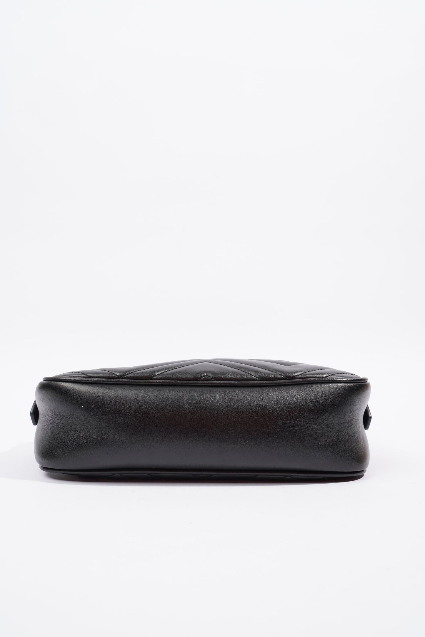 Gucci Marmont Zip Black Matelasse Leather Small