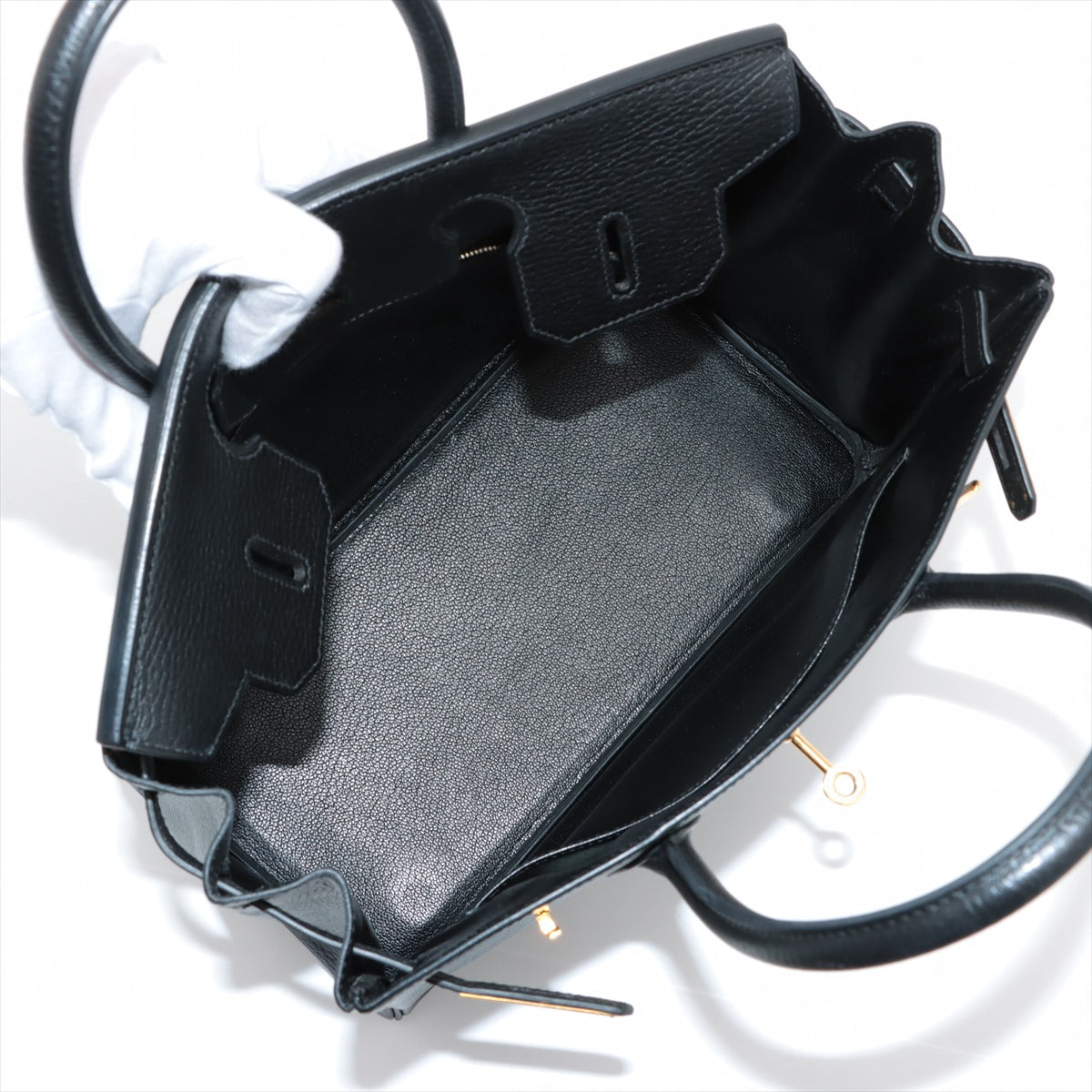 Hermes Birkin 30 Ardennes Black - Stamp E Square