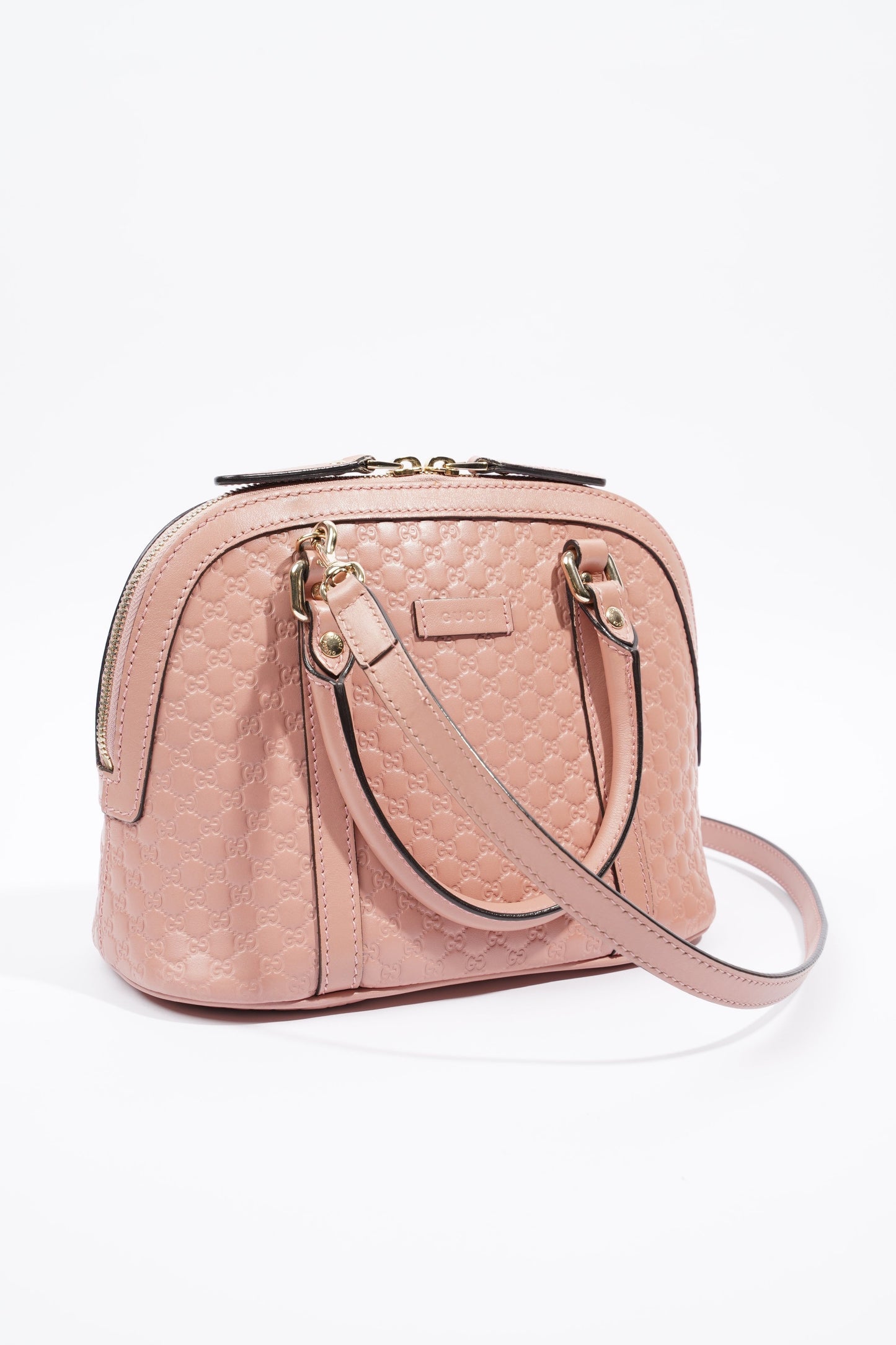 Gucci Dome Bag Pink Leather Small