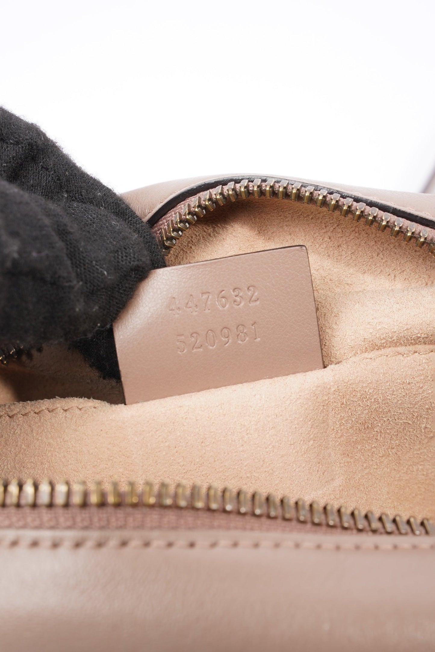 Gucci Marmont Zip Dusty Pink Matelasse Leather Small