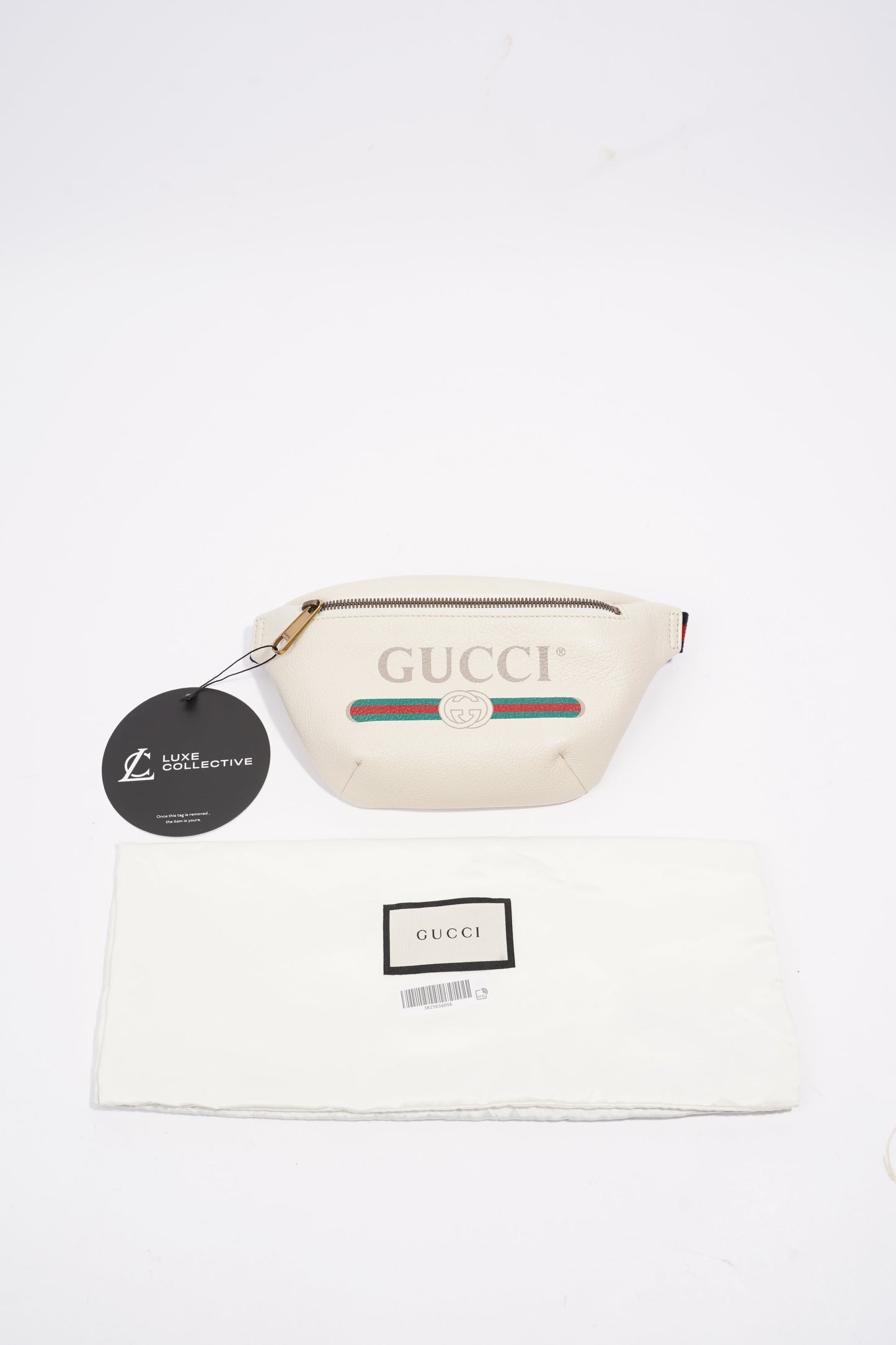 Gucci Mini Sling Bumbag Cream / Red / Navy Leather