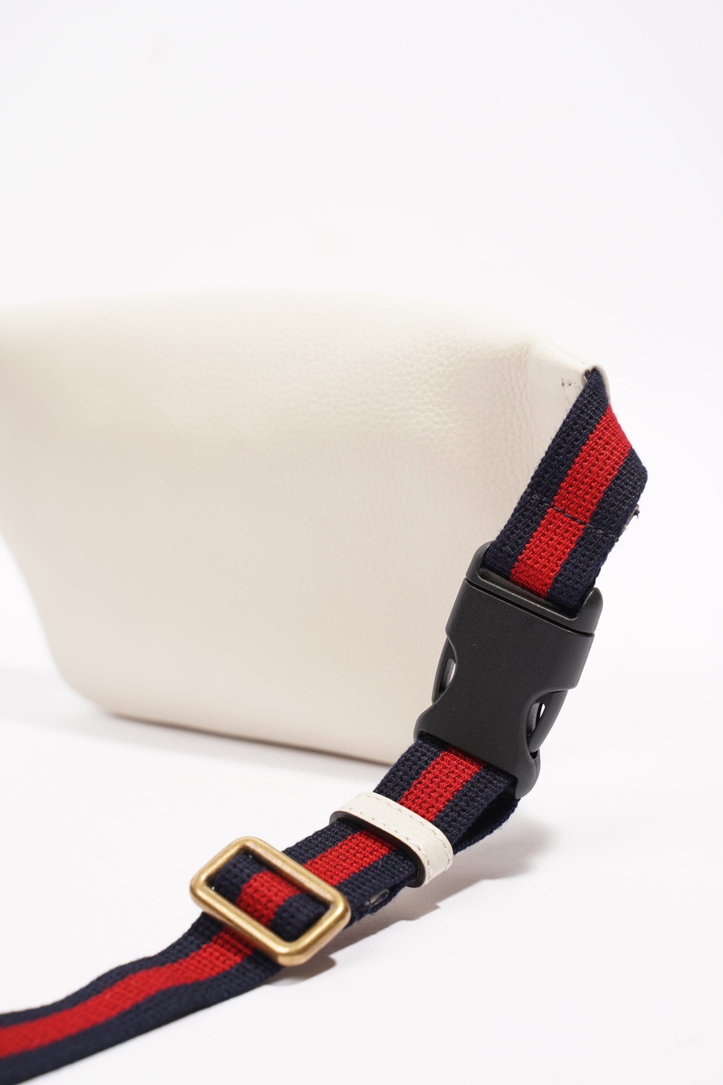 Gucci Mini Sling Bumbag Cream / Red / Navy Leather