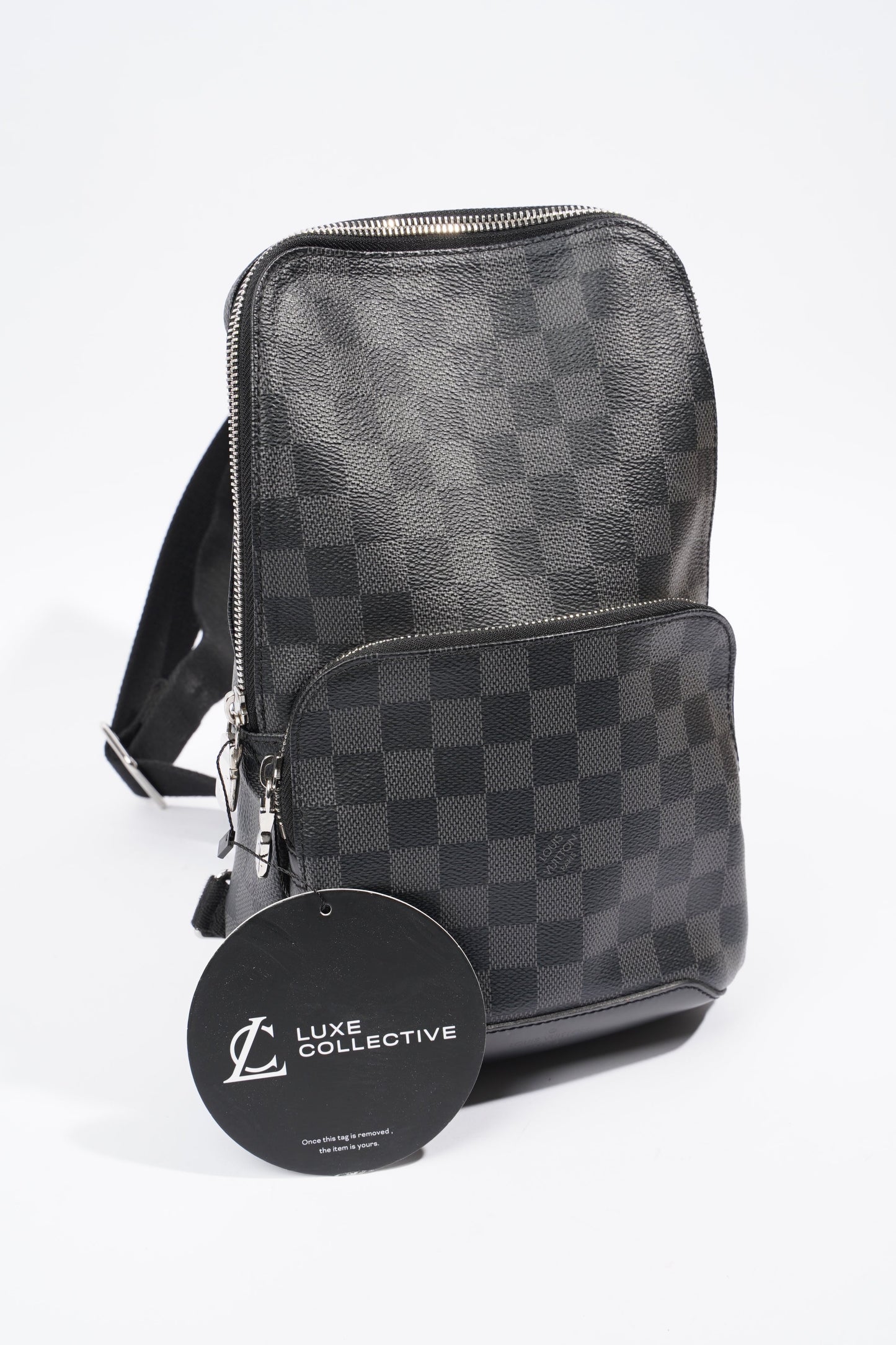 Louis Vuitton Avenue Sling Bag Damier Graphite / Black Coated Canvas