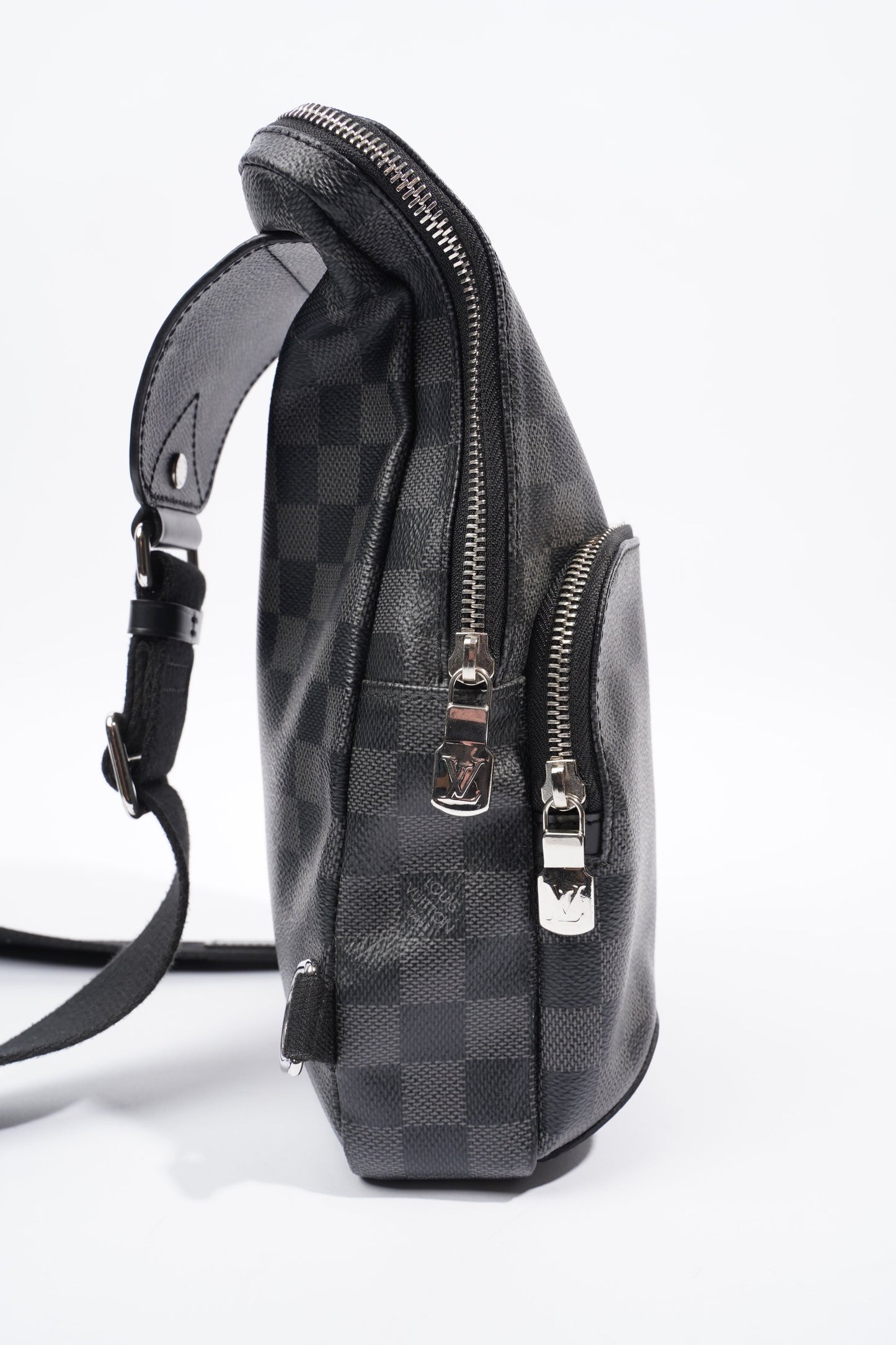Louis Vuitton Avenue Sling Bag Damier Graphite / Black Coated Canvas