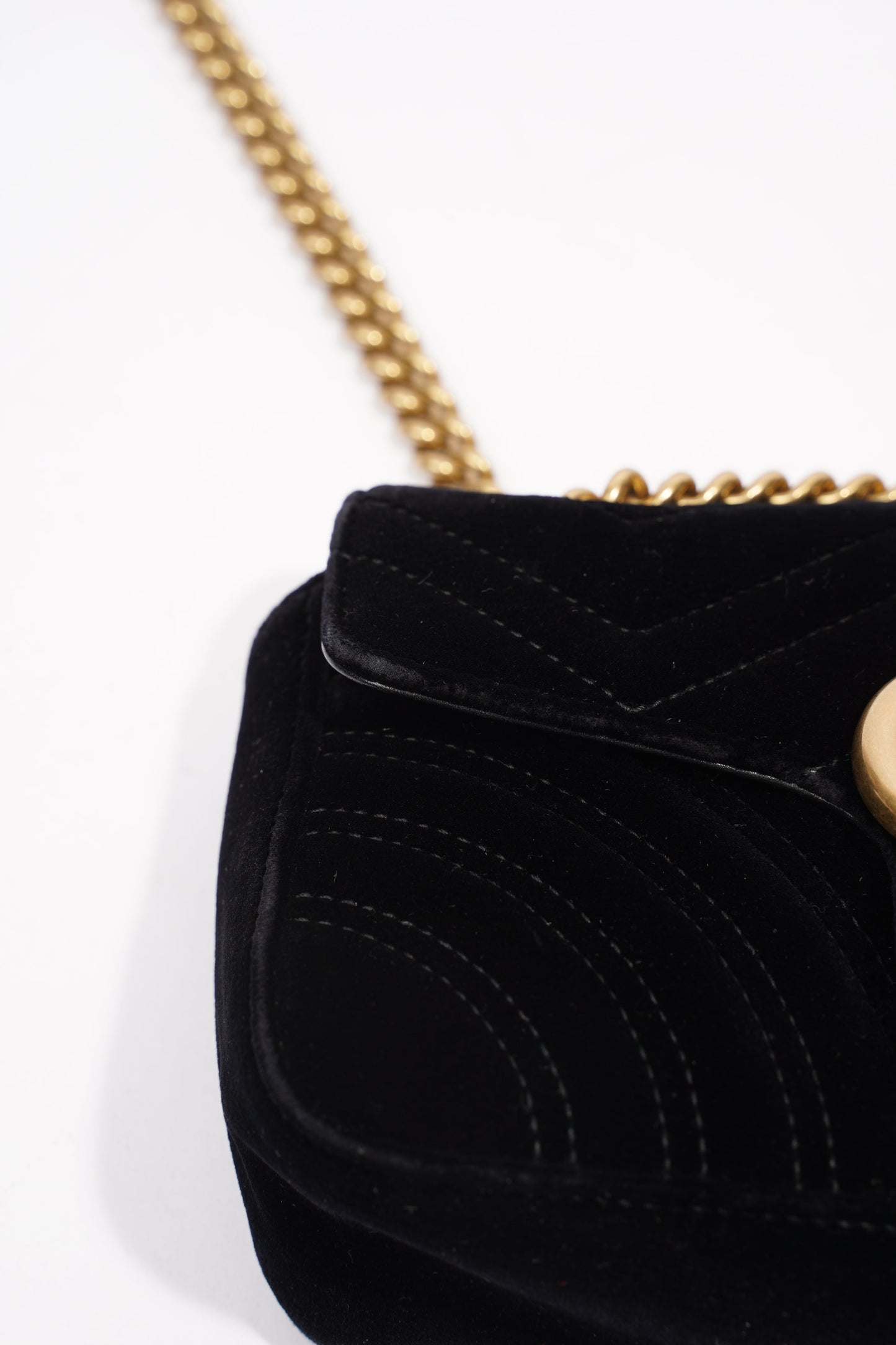 Gucci Marmont Black Velvet Mini