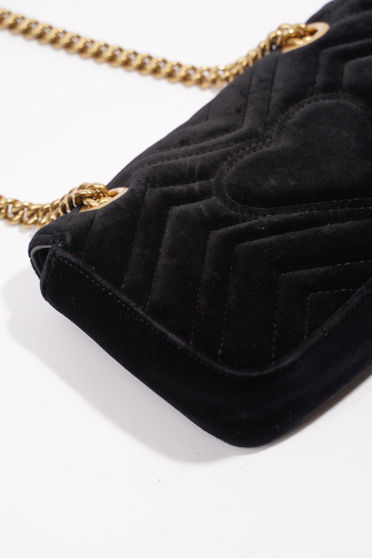 Gucci Marmont Black Velvet Mini