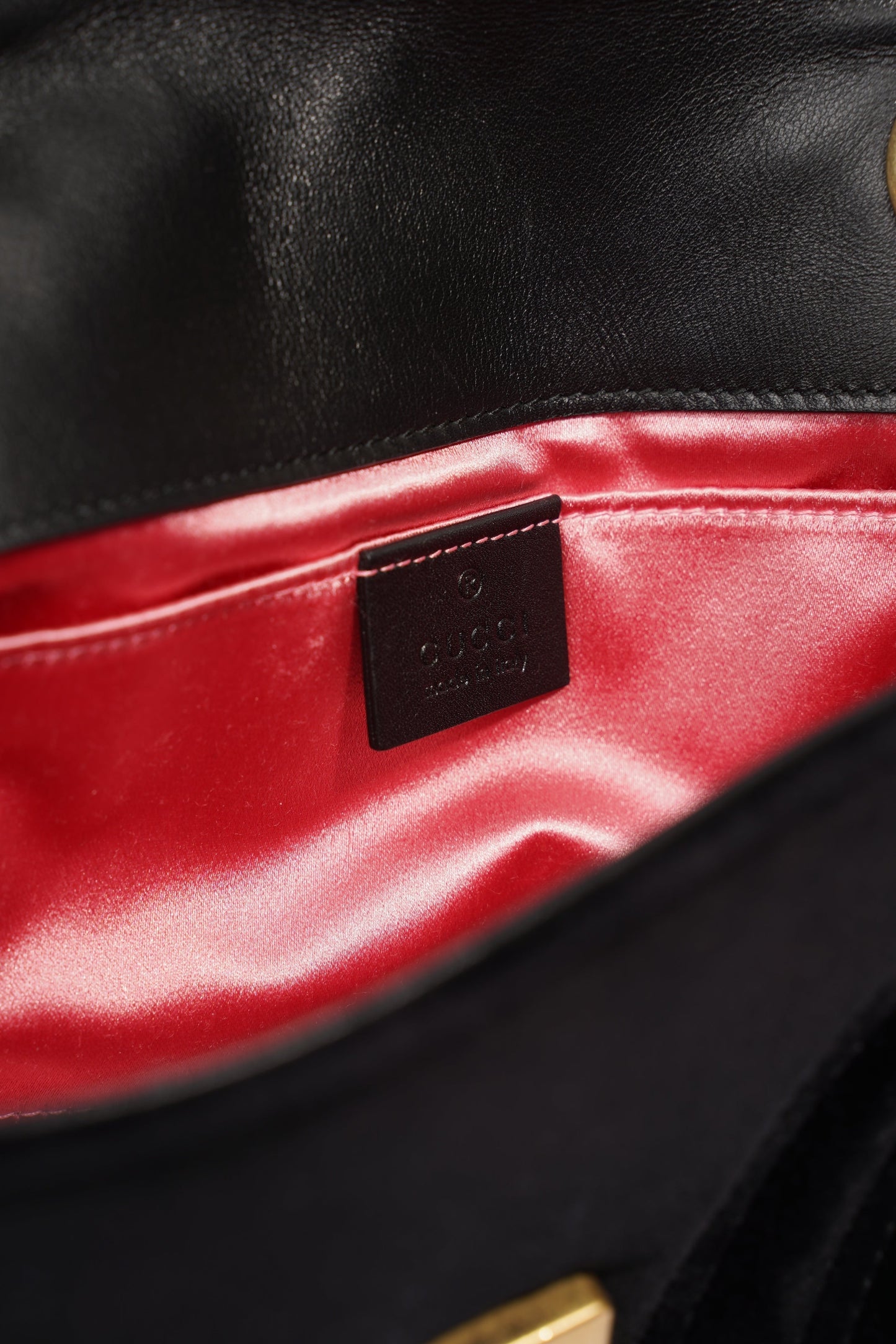 Gucci Marmont Black Velvet Mini