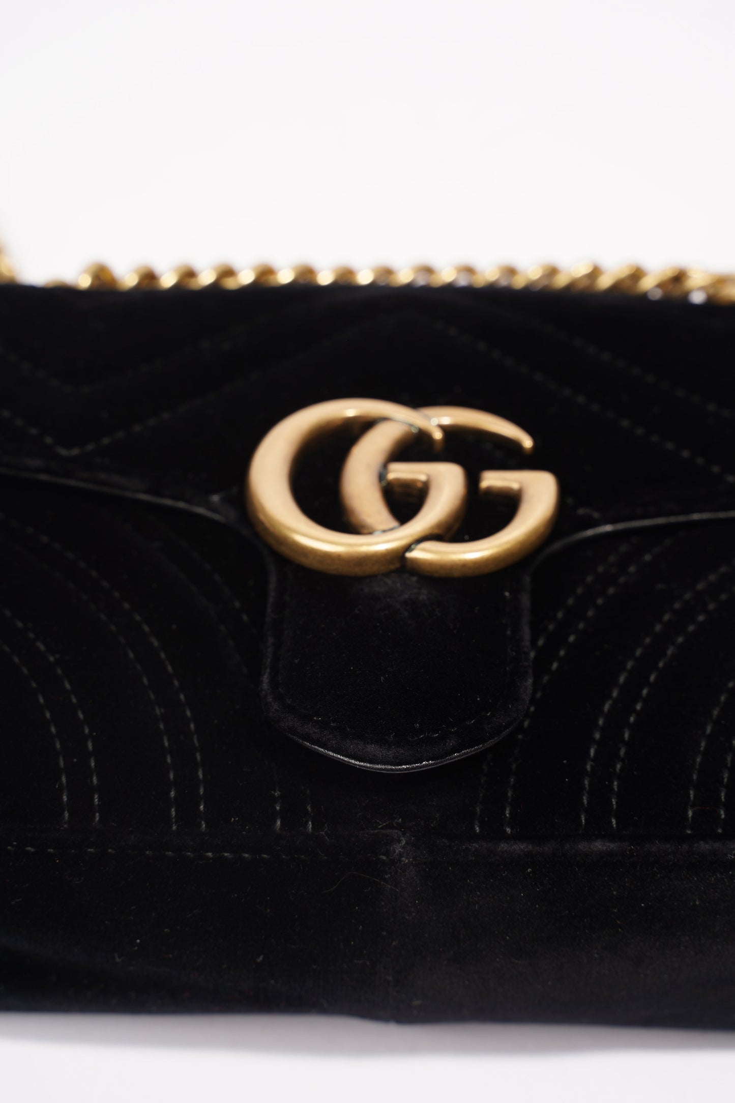 Gucci Marmont Black Velvet Mini
