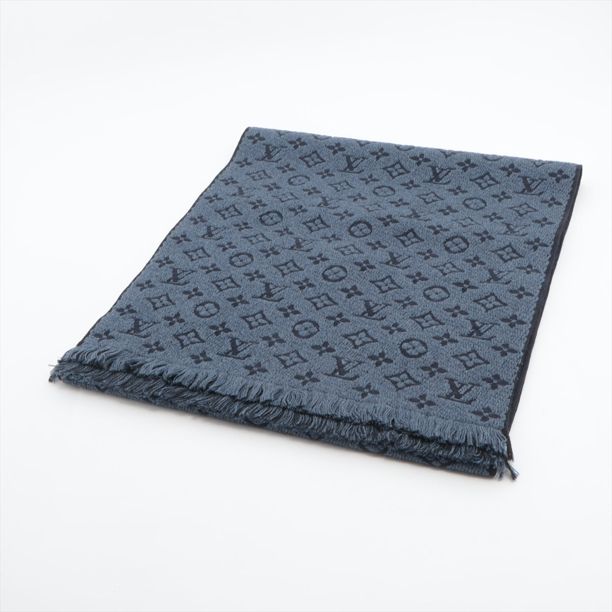 Louis Vuitton Echarpe Monogram Blue Scarf