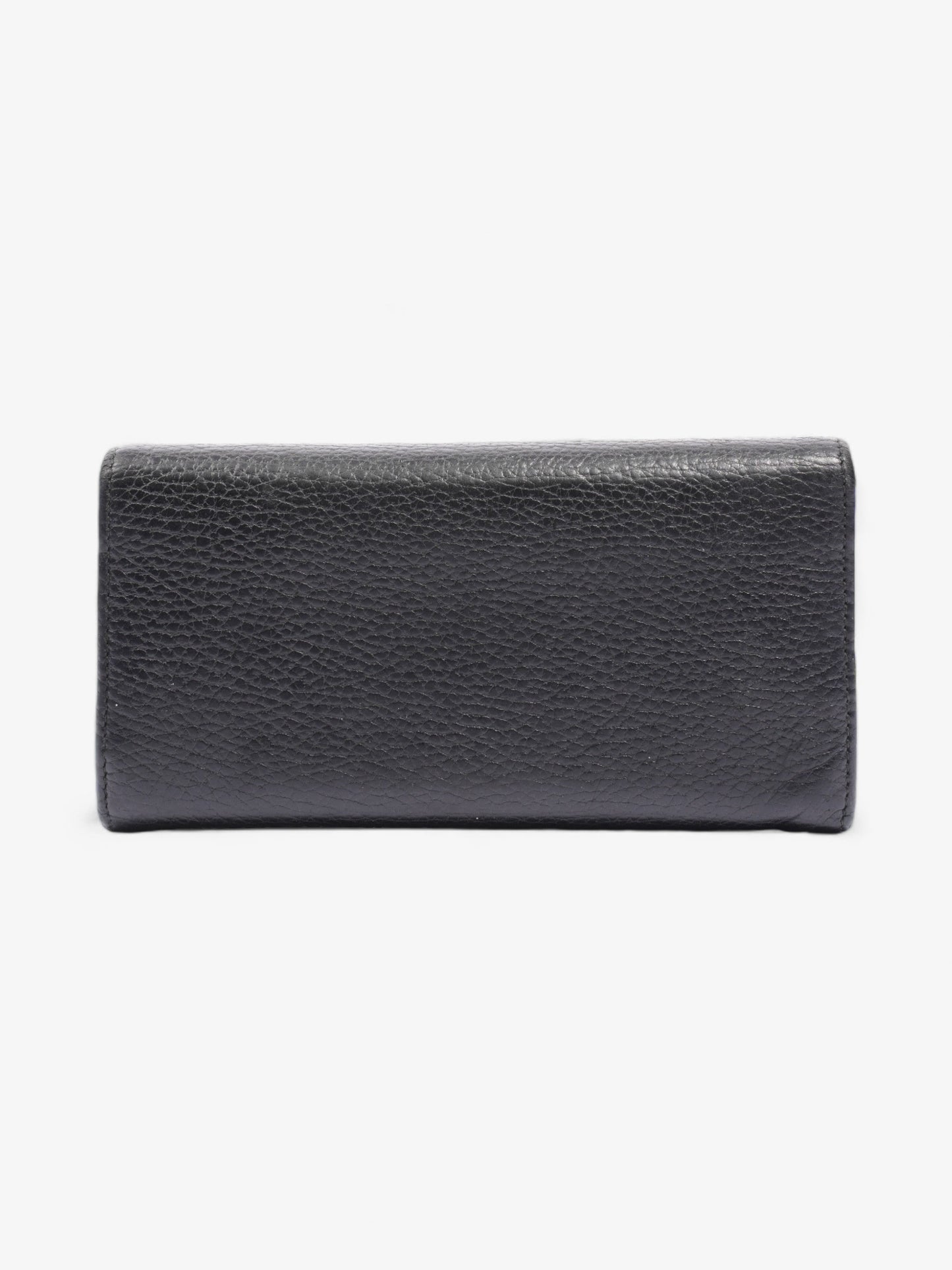 Gucci GG Marmont Continental Wallet Black Calfskin Leather