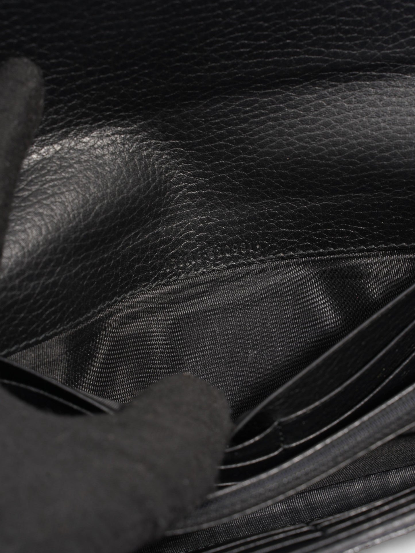 Gucci GG Marmont Continental Wallet Black Calfskin Leather