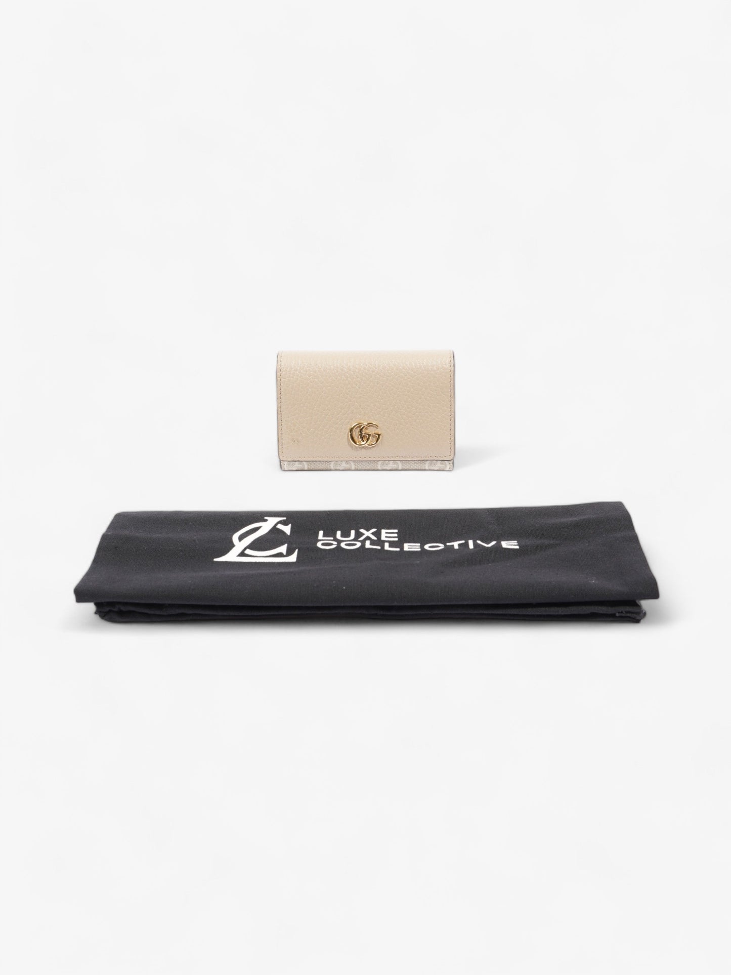 Gucci GG Marmont Wallet Beige Leather