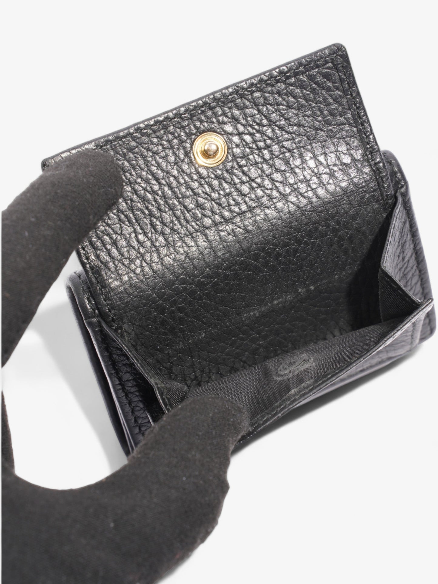 Gucci GG Marmont Trifold Wallet Black Leather