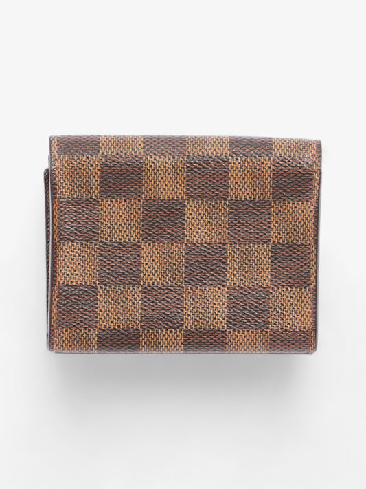 Louis Vuitton Card Case Damier Ebene Coated Canvas