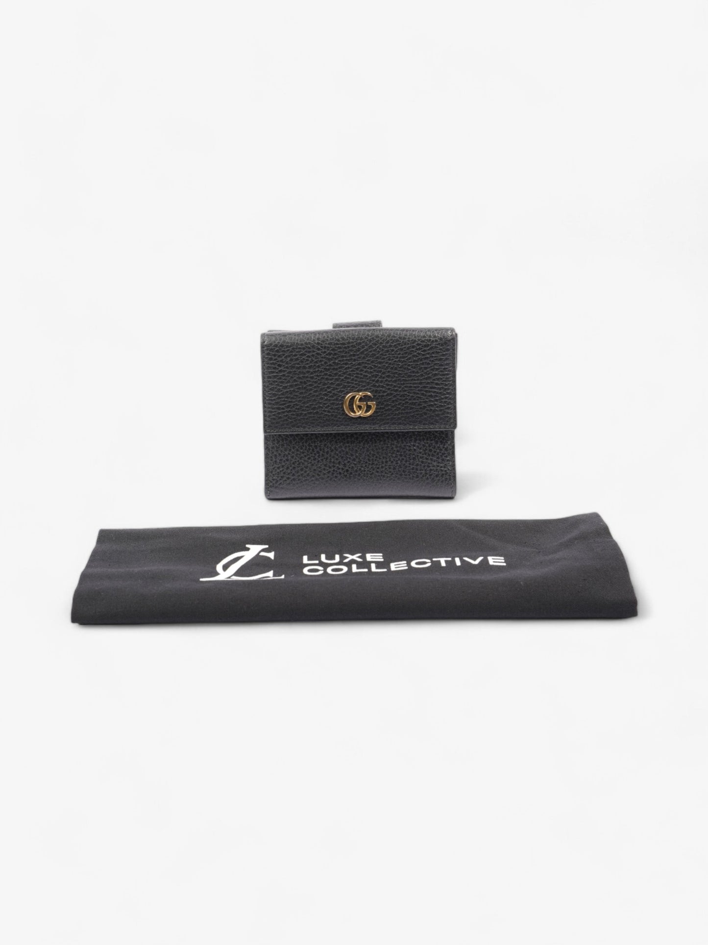 Gucci GG Marmont Compact Wallet Black Leather