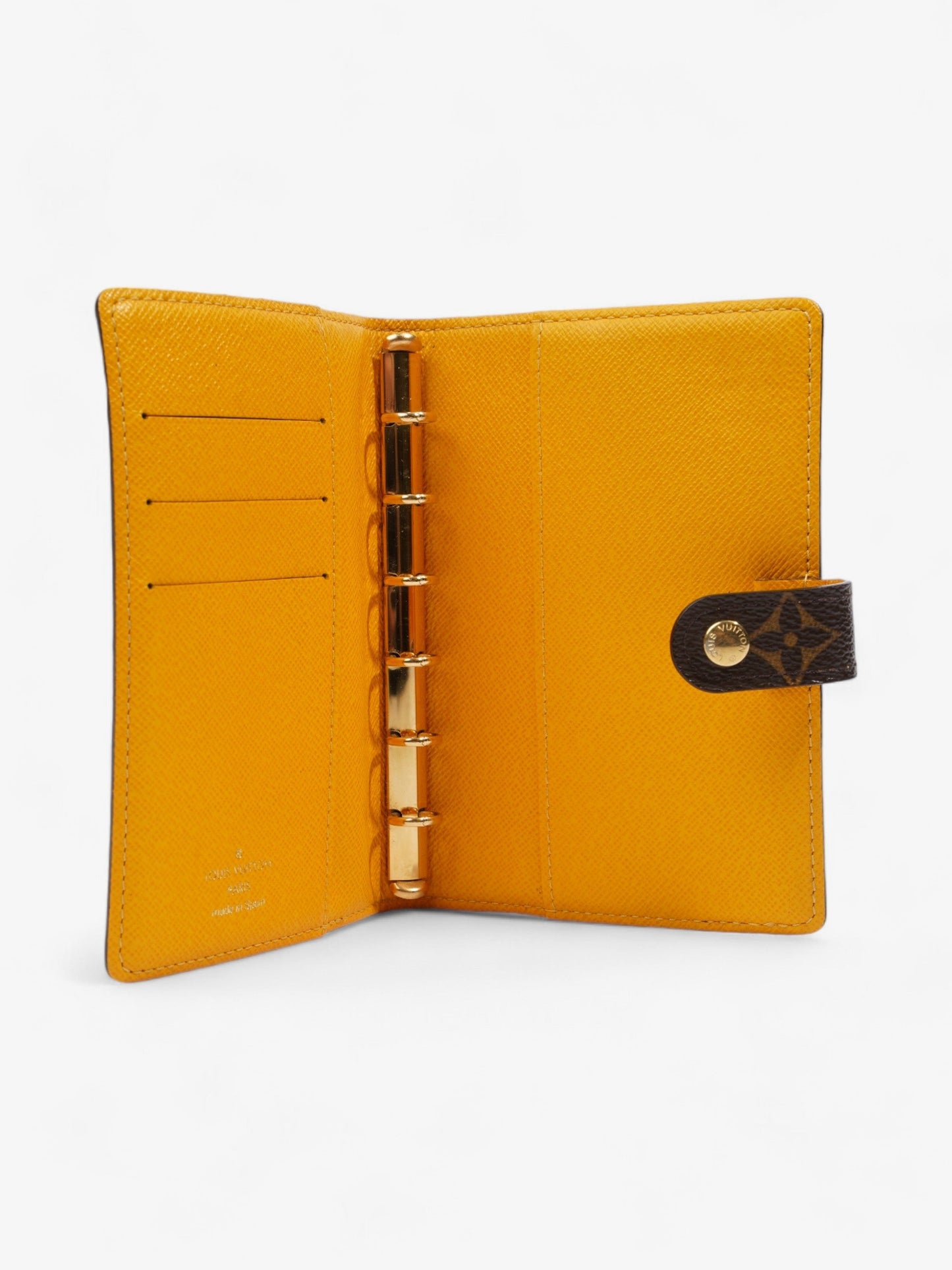 Louis Vuitton Animation Groom Agenda Monogram / Yellow / White Coated Canvas
