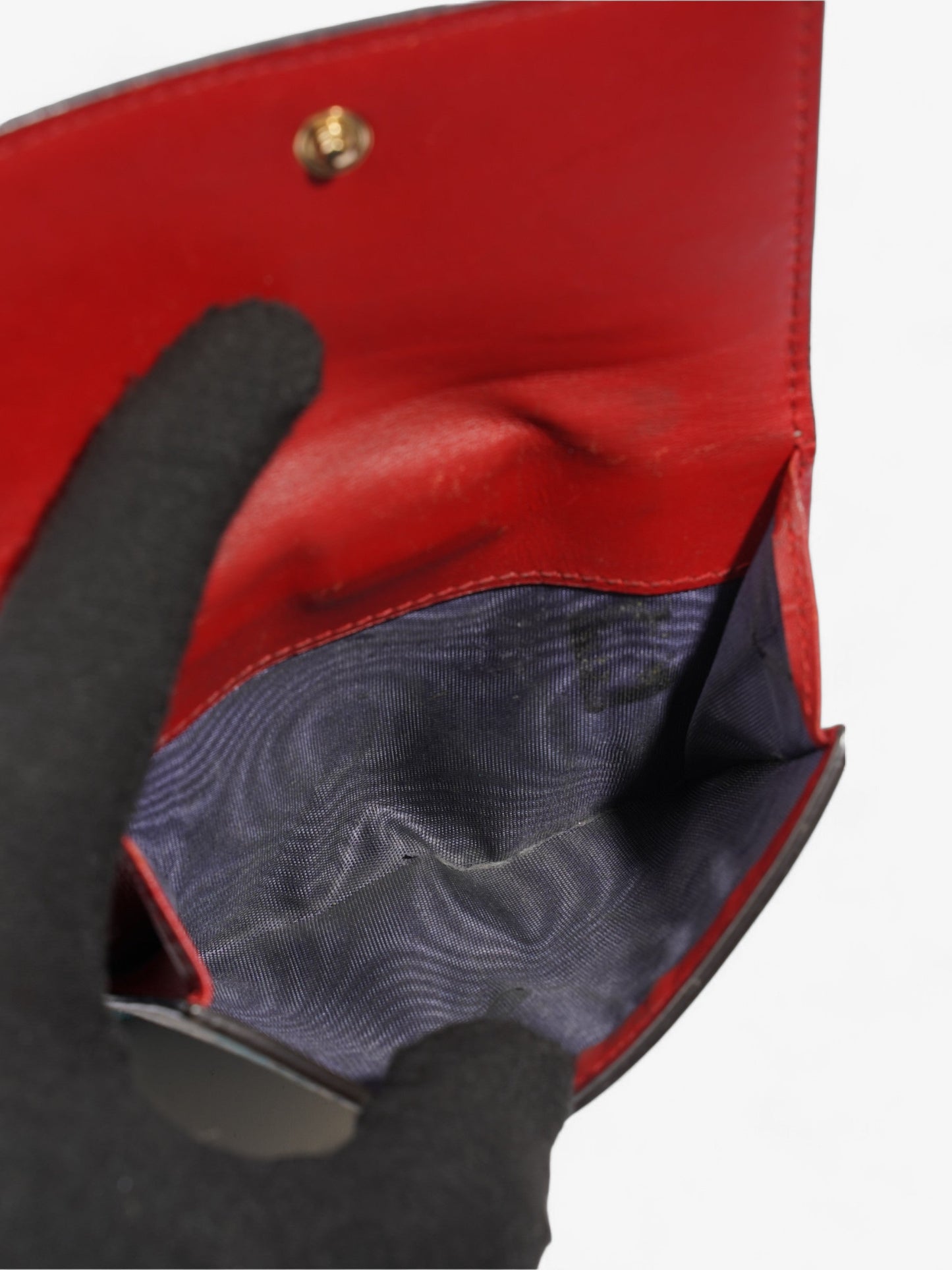 Gucci Monogram Blooms French Flap Wallet GG Supreme / Blue Coated Canvas