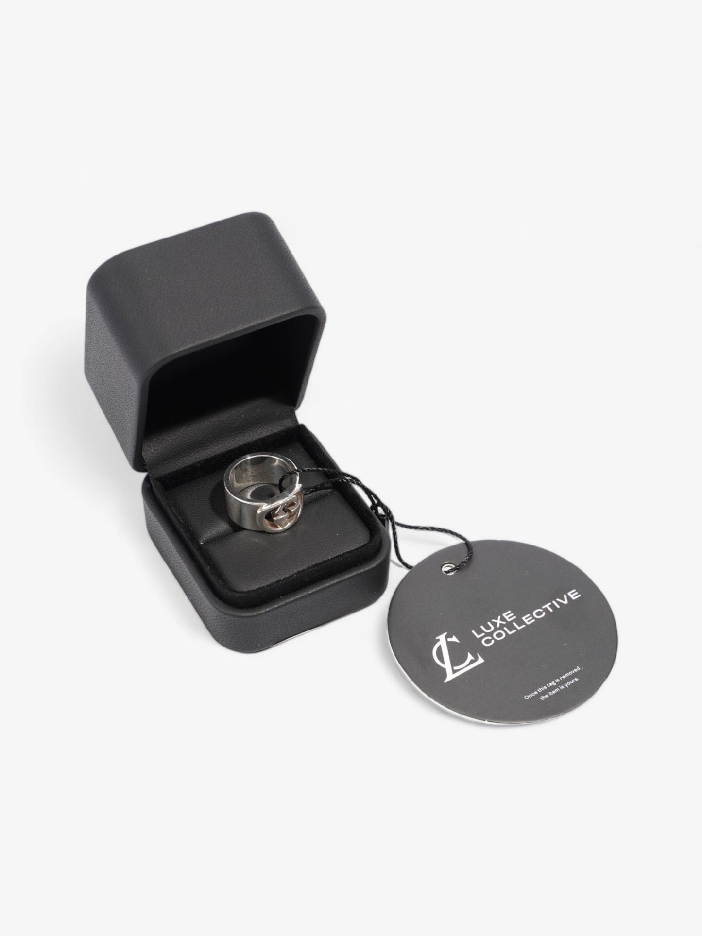 Gucci Interlocking G Ring Silver Silver Sterling 51mm