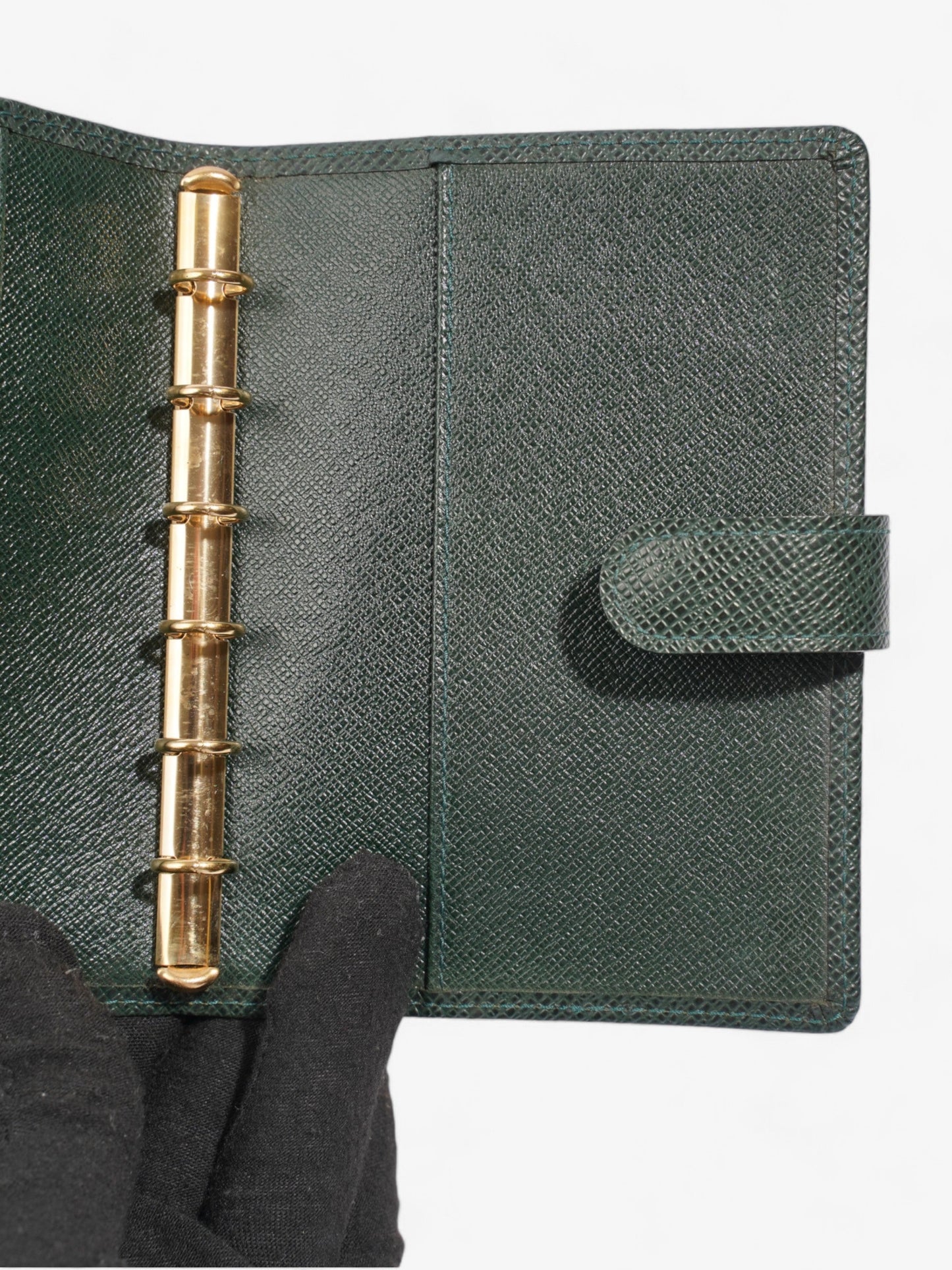 Louis Vuitton Agenda Cover Green Coated Canvas PM