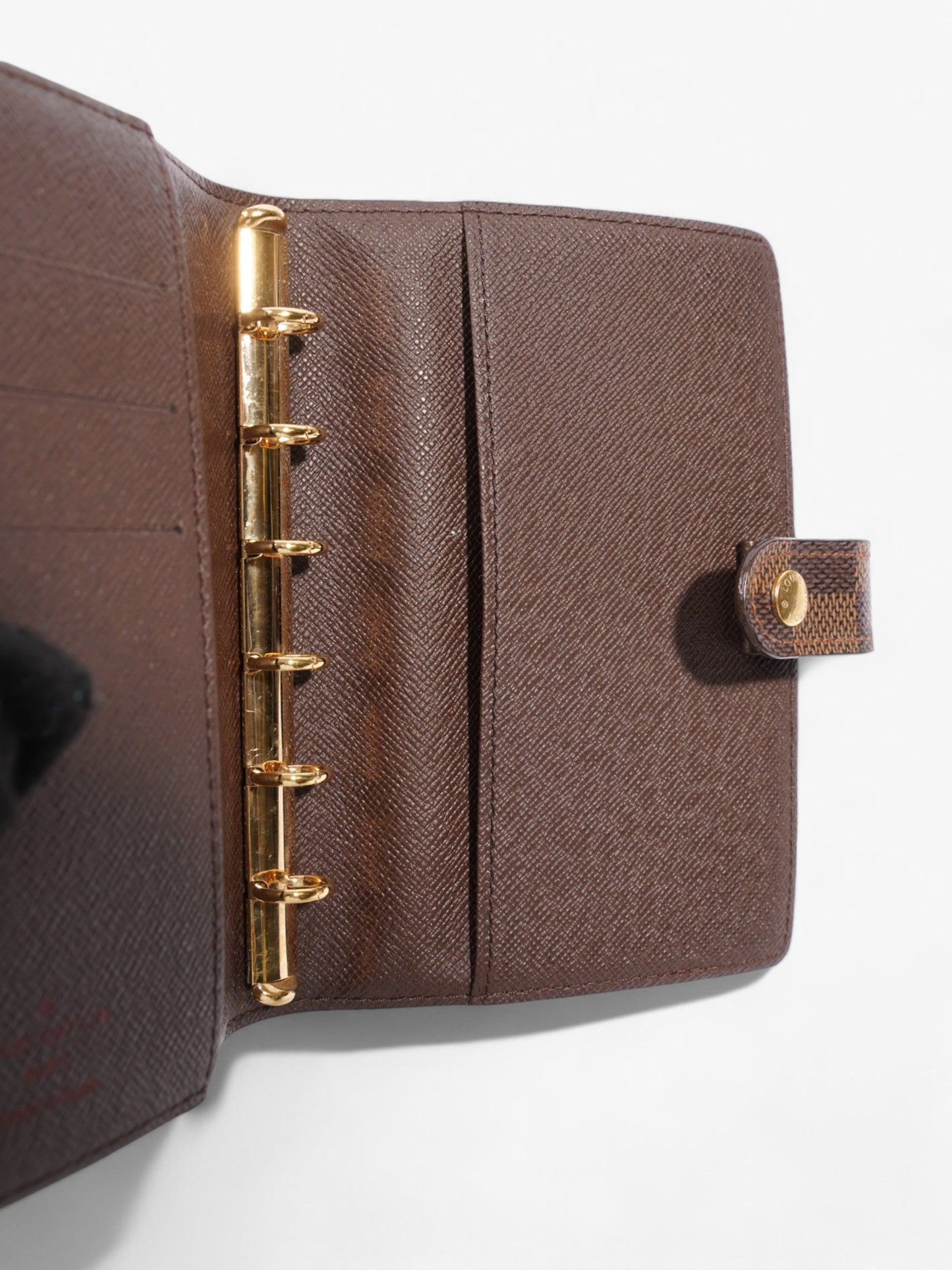 Louis Vuitton Agenda Cover Damier Ebene Coated Canvas PM
