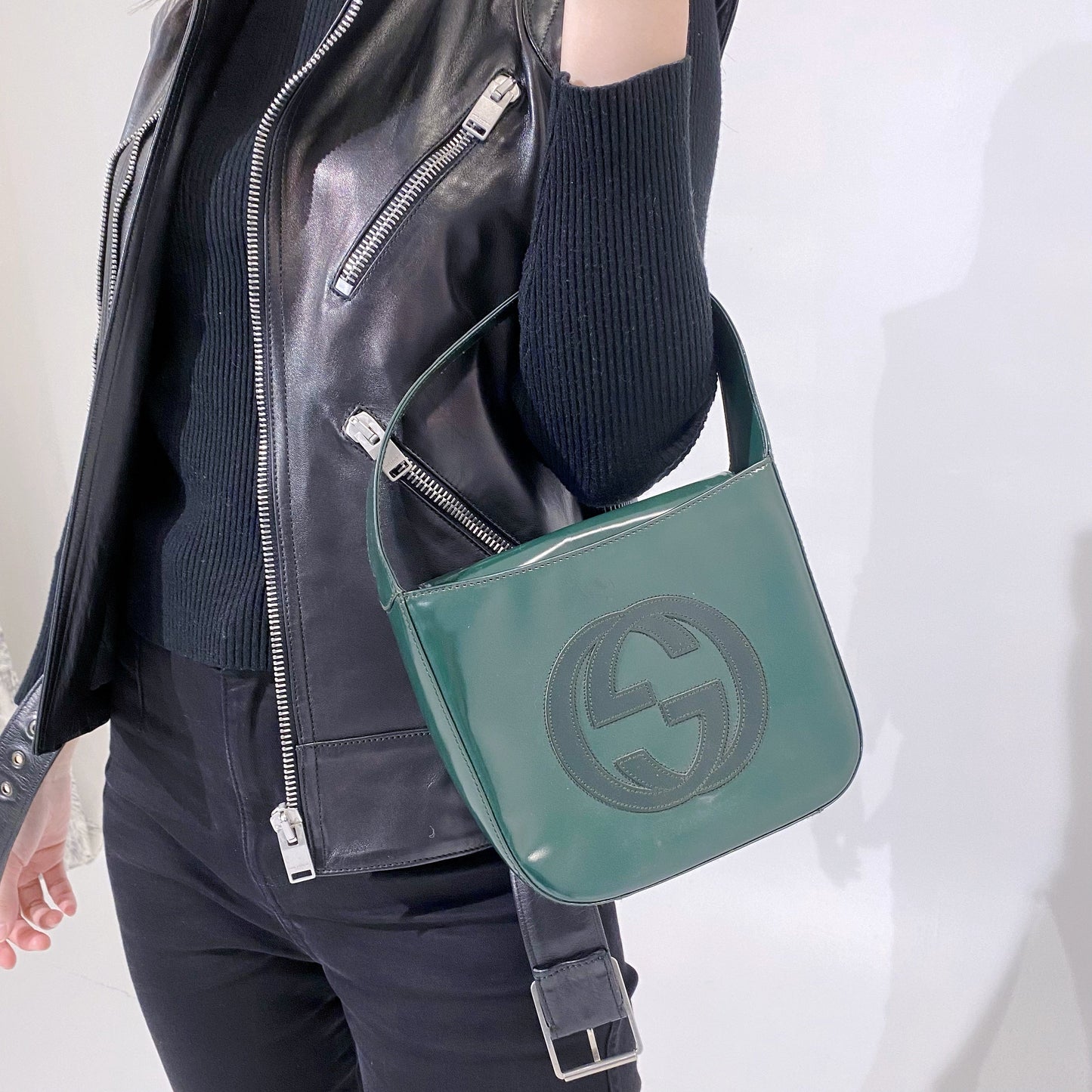 Gucci patent leather handbag TWS