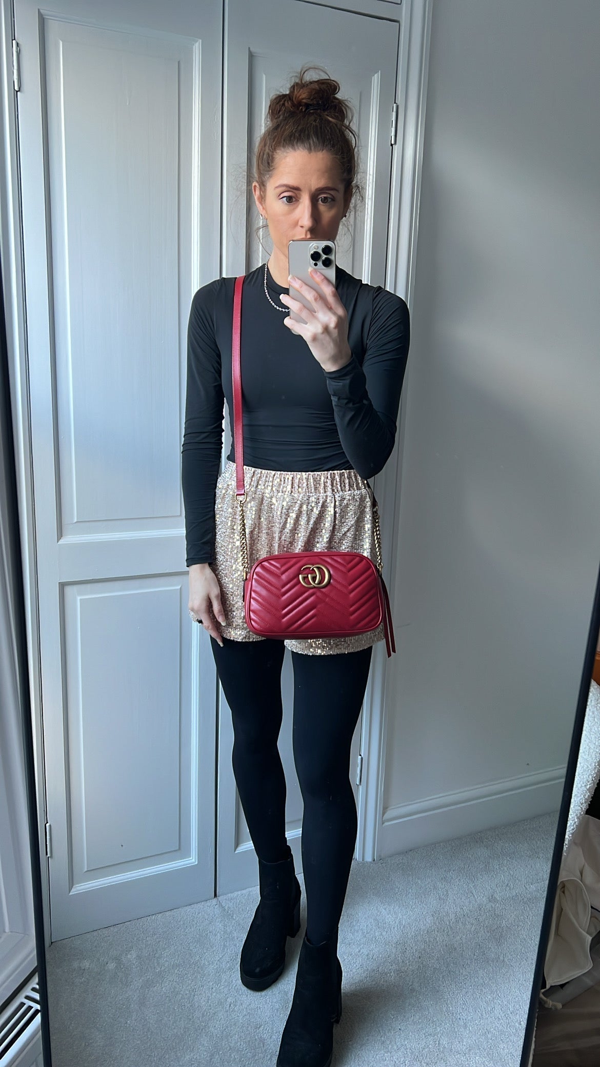 Gucci GG Red Marmont Small Shoulder Bag (RRP £1,440)
