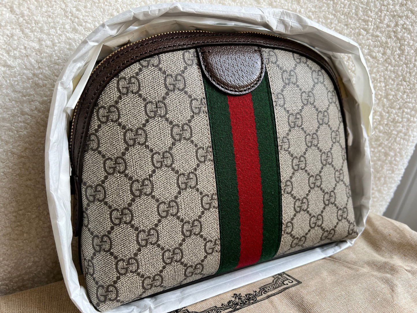 Gucci Ophidia GG Supreme Rounded Top Shoulder Bag (RRP £1,380)