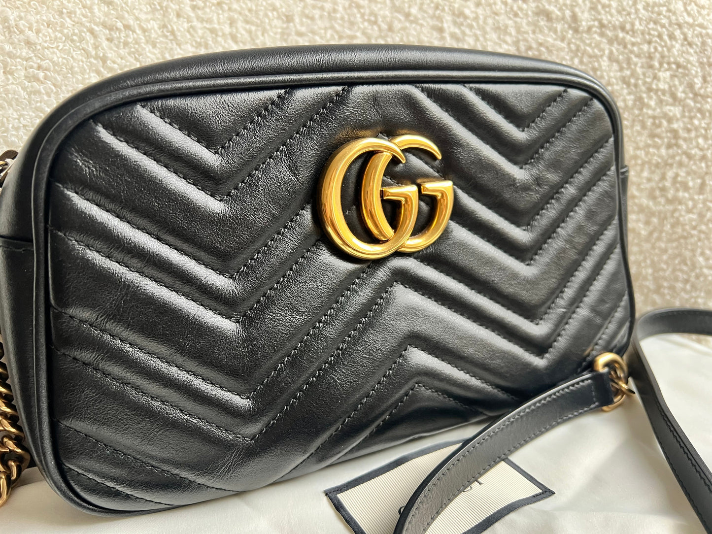Gucci GG Black Marmont Small Shoulder Bag (RRP £1440)