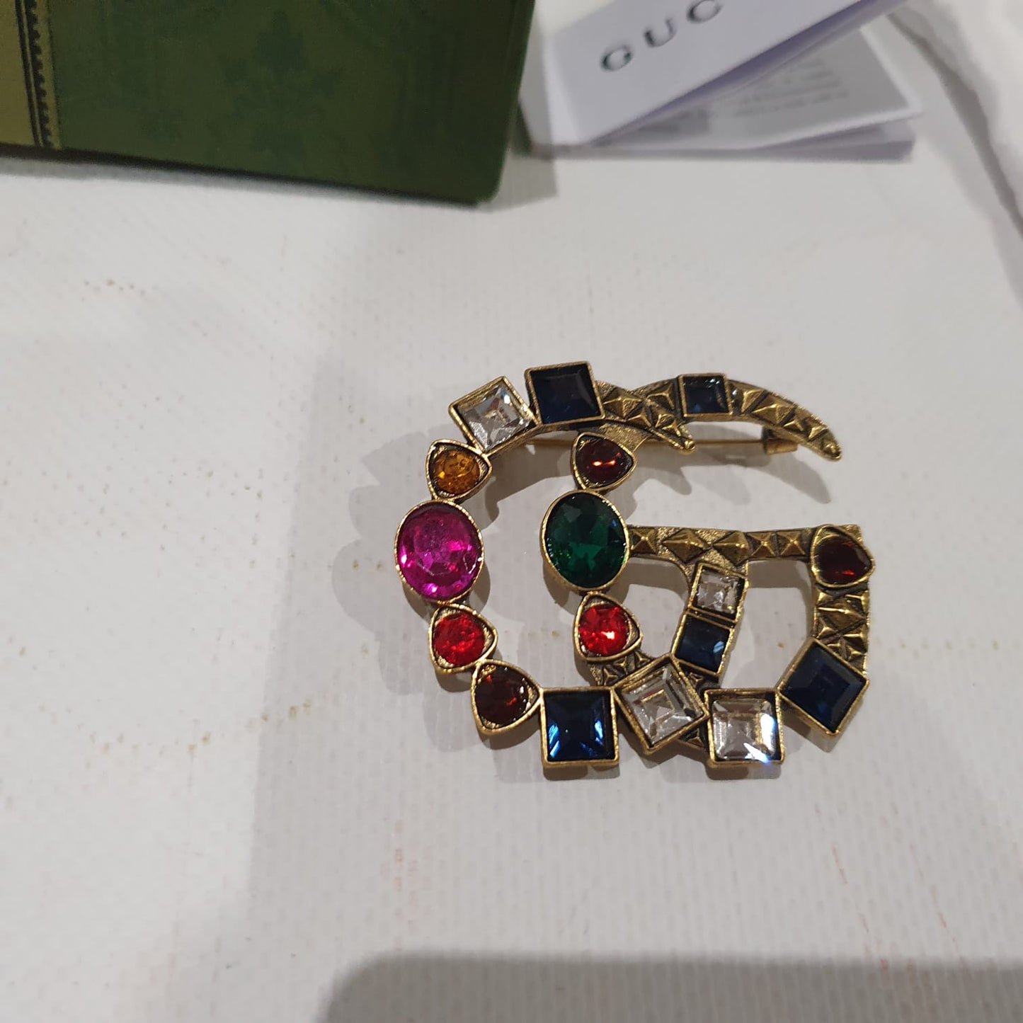 Gucci Brooch and Earrings