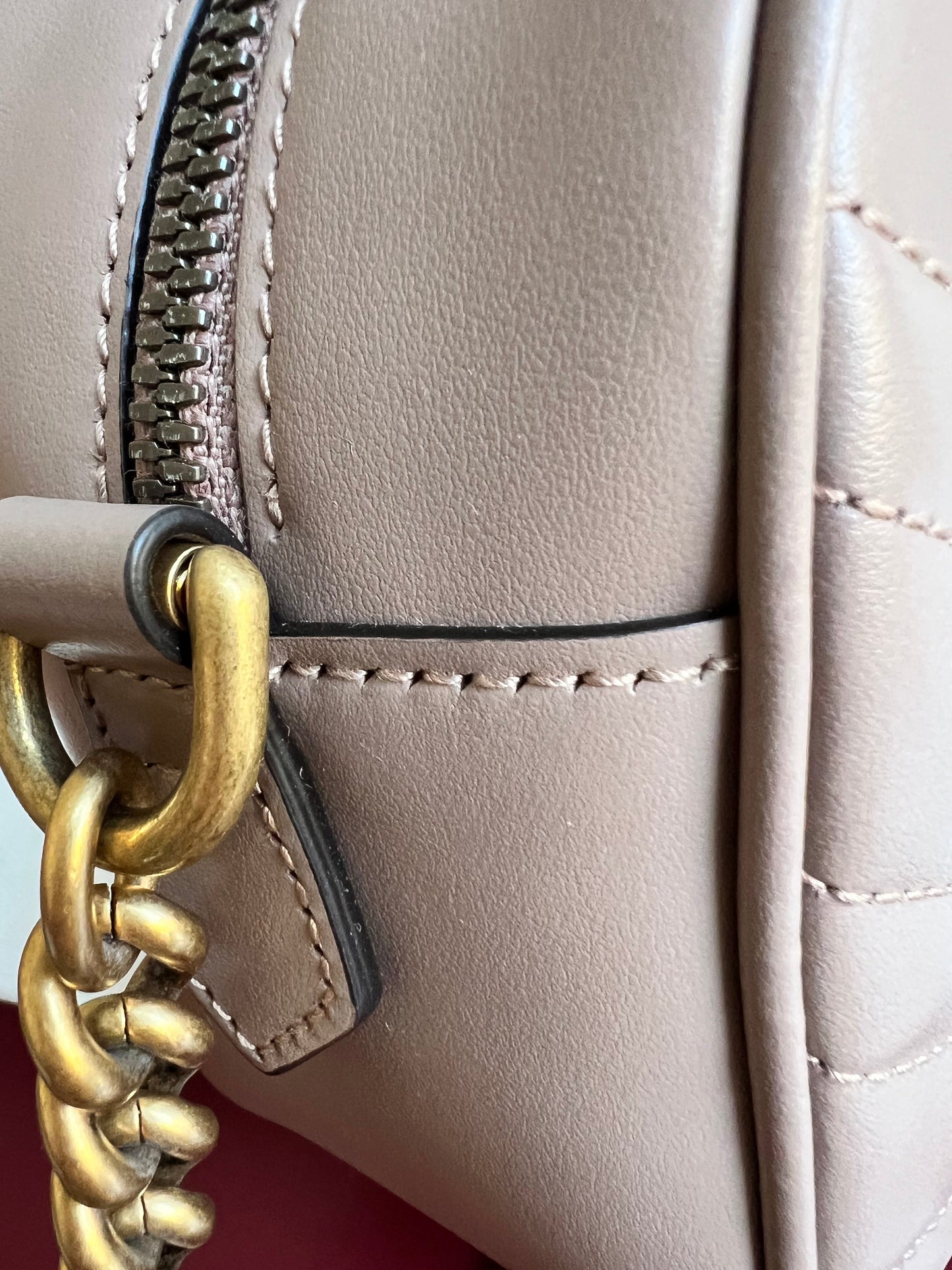 Gucci GG Marmont Dusty Pink Small Shoulder Bag (RRP £1340)