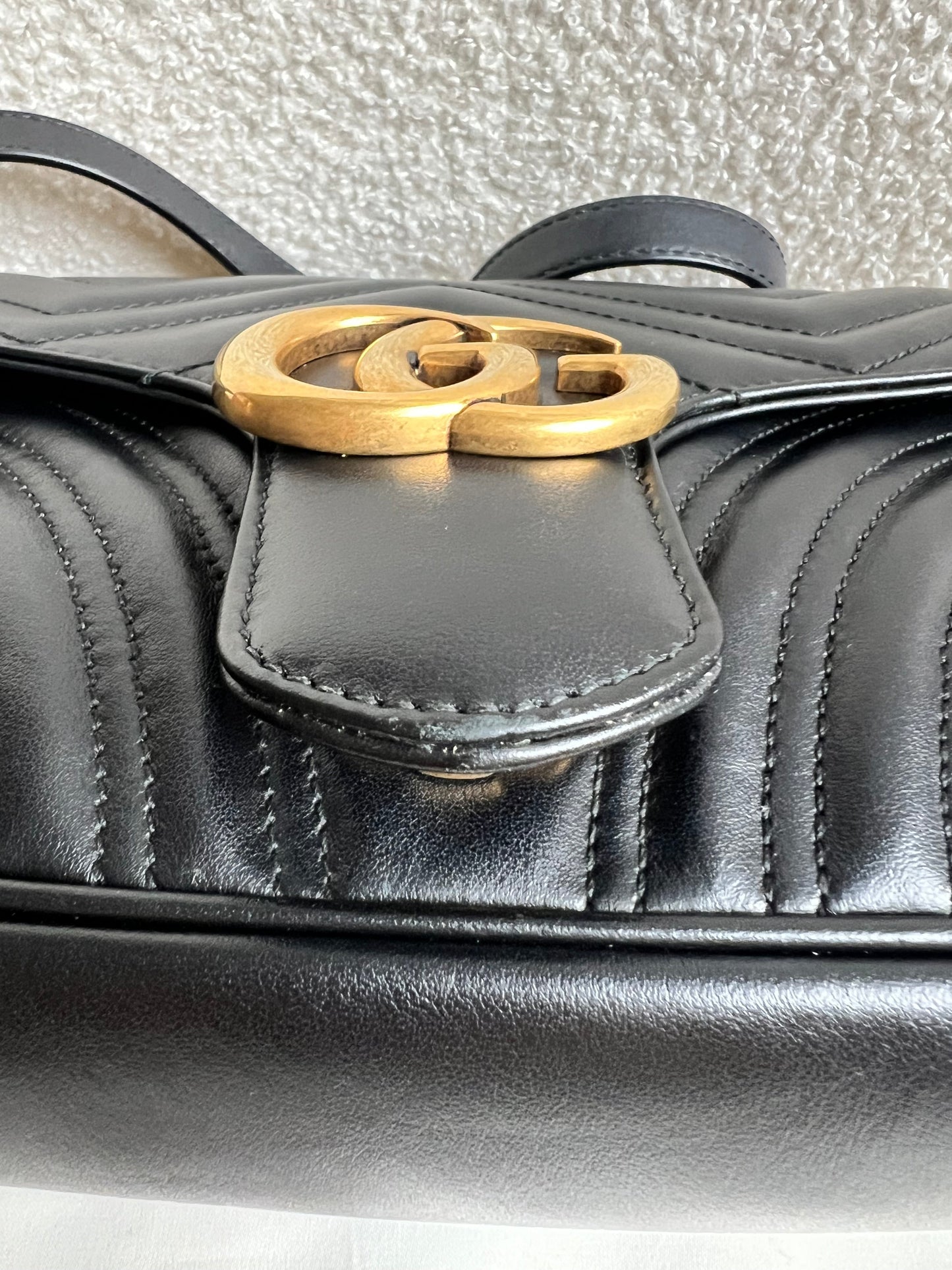 Gucci GG Black Marmont Small Shoulder Bag (RRP £2070)