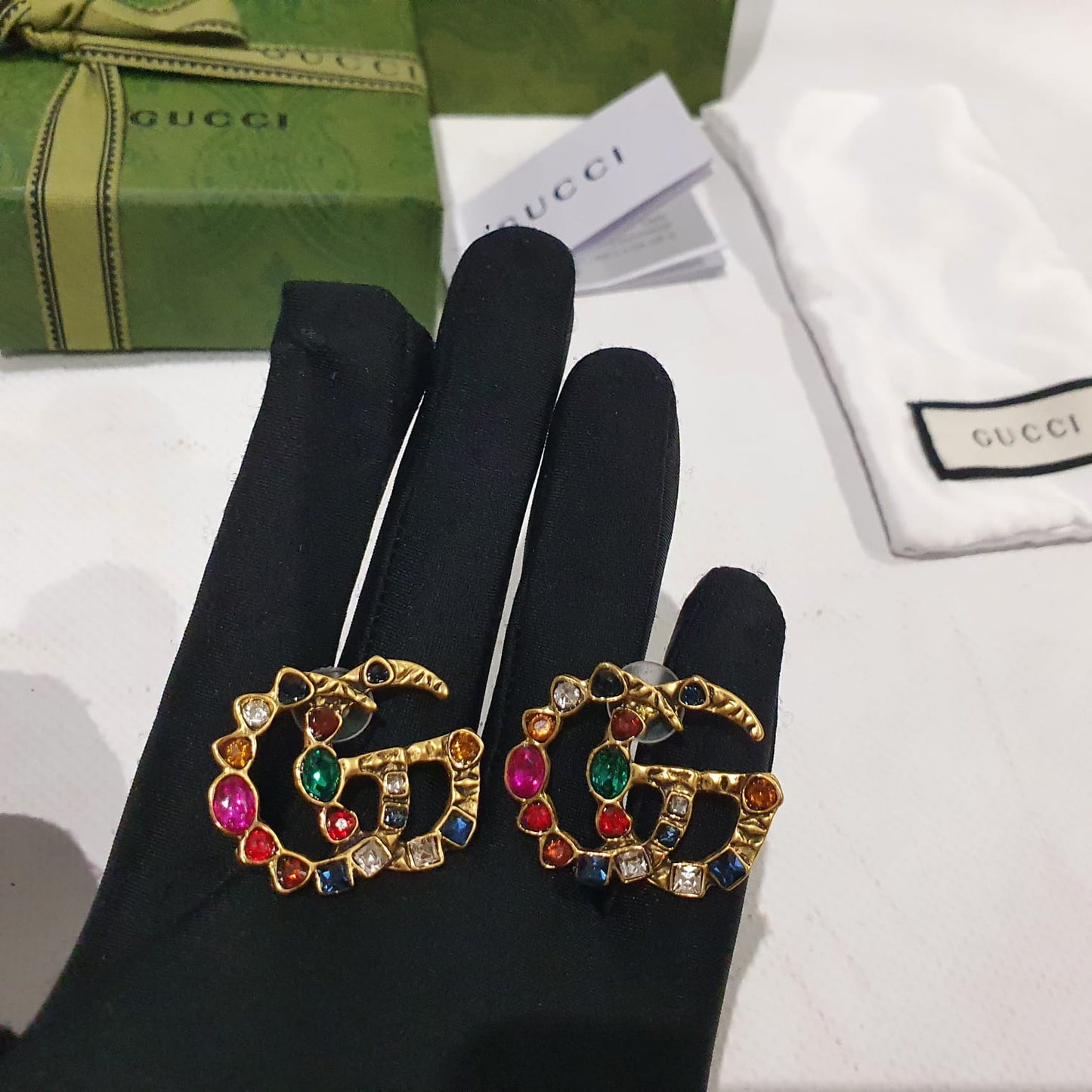 Gucci Brooch and Earrings