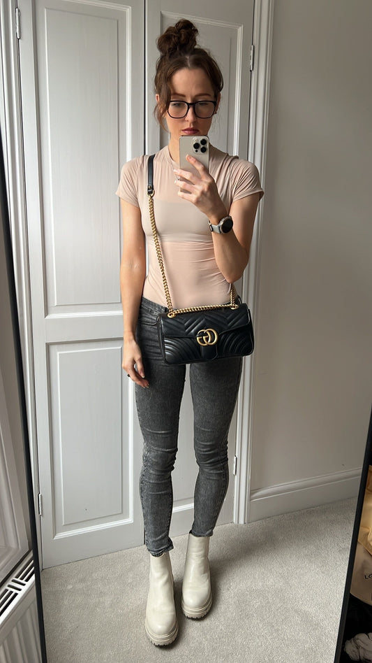 Gucci GG Black Marmont Small Shoulder Bag (RRP £2070)