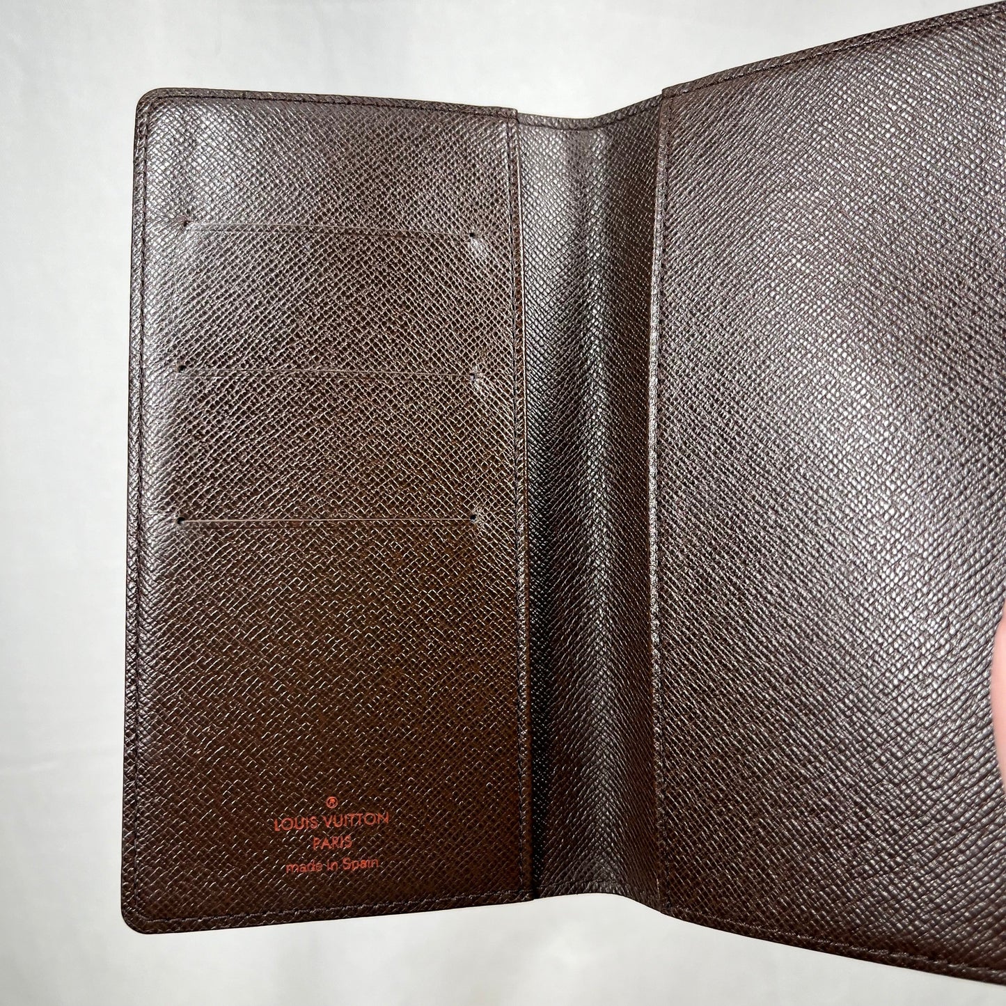 LOUIS VUITTON Damier Ebene Checkbook Wallet