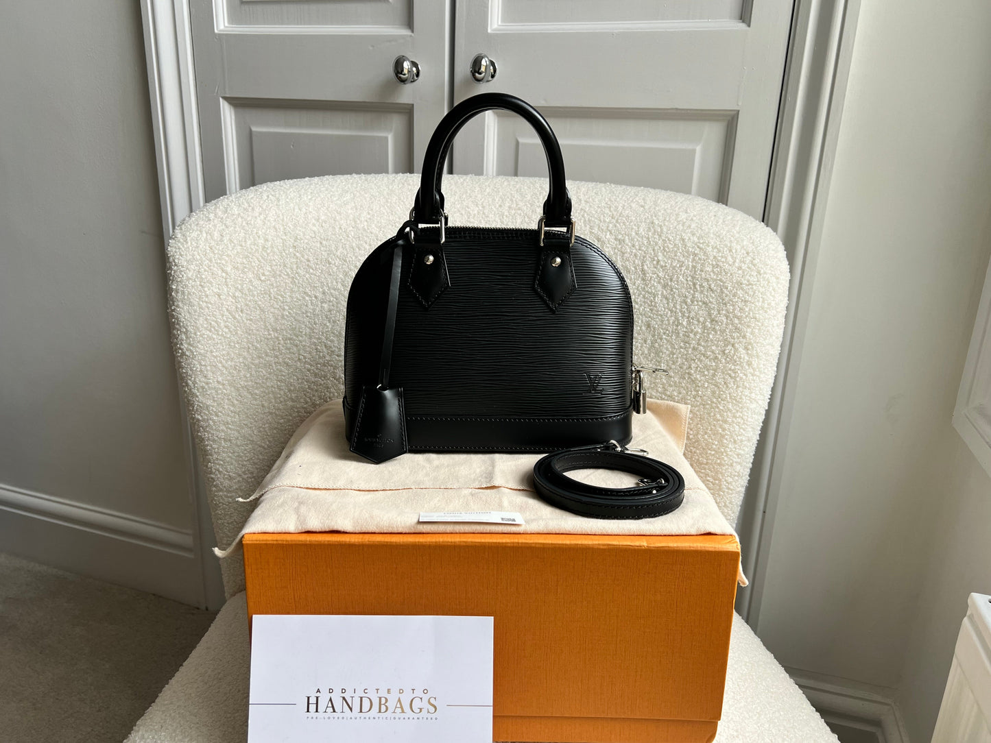 Louis Vuitton Alma BB Black Epi