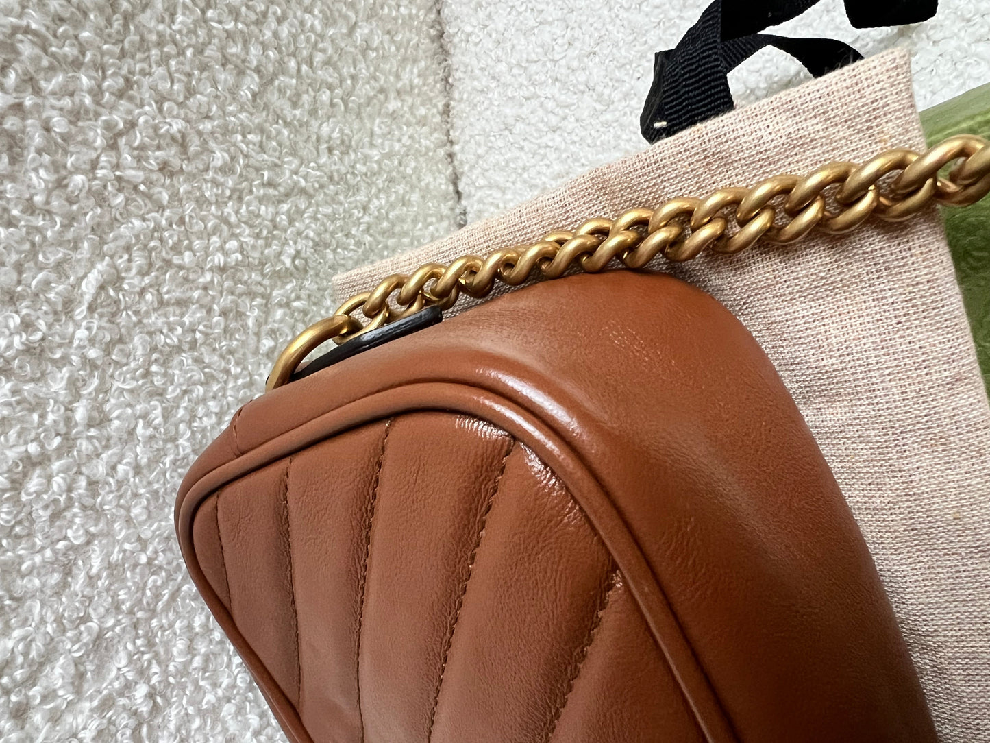 Gucci GG Brown Marmont Mini Shoulder Bag (RRP £1,360)