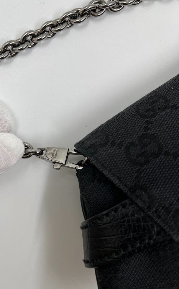 Gucci Horsebit 1955 Canvas Shoulder Bag