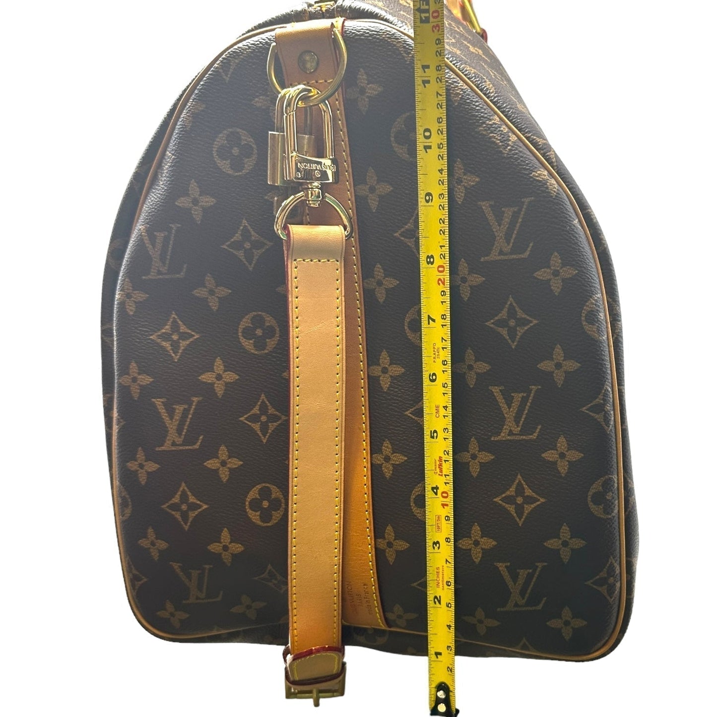 Keepall 55 Luxury Designer By Louis Vuitton In Monogram Canvas, Size: Large