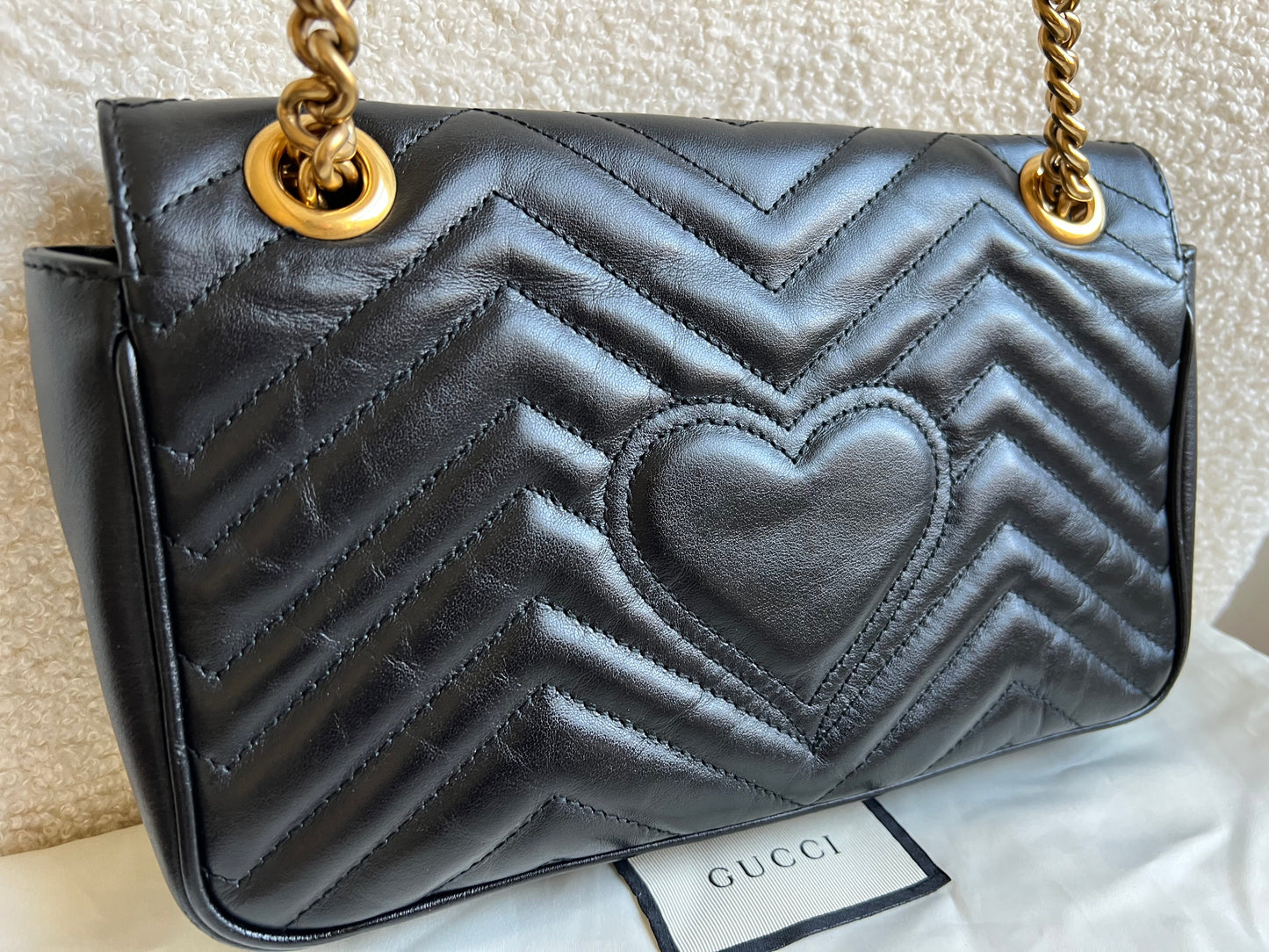 Gucci GG Black Marmont Small Shoulder Bag (RRP £1890)